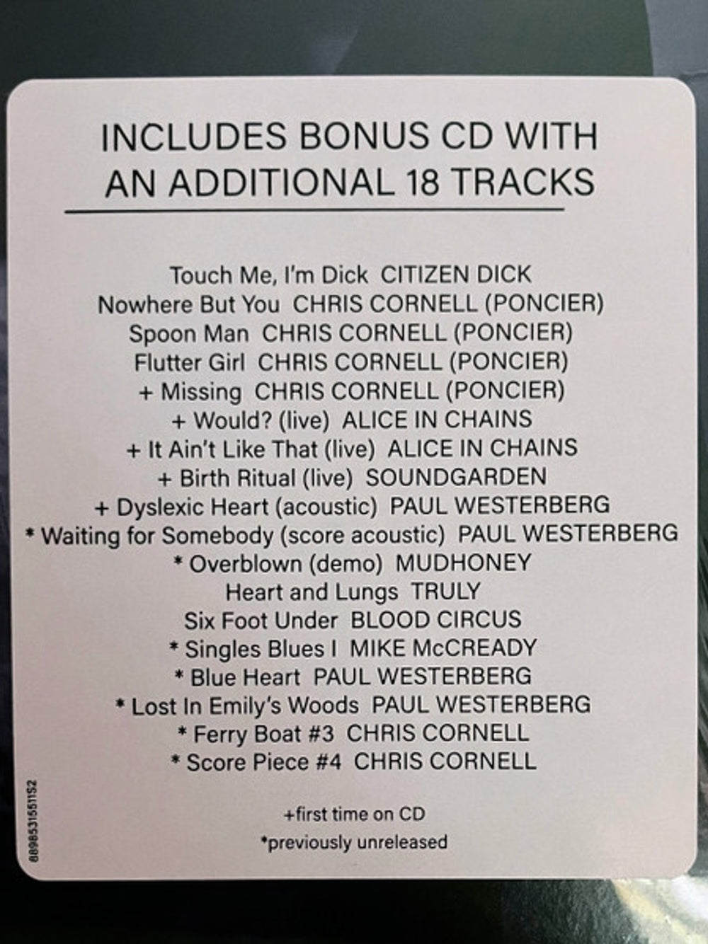 Singles - Original Soundtrack (2-LP Vinyl & CD) Vinyl Record