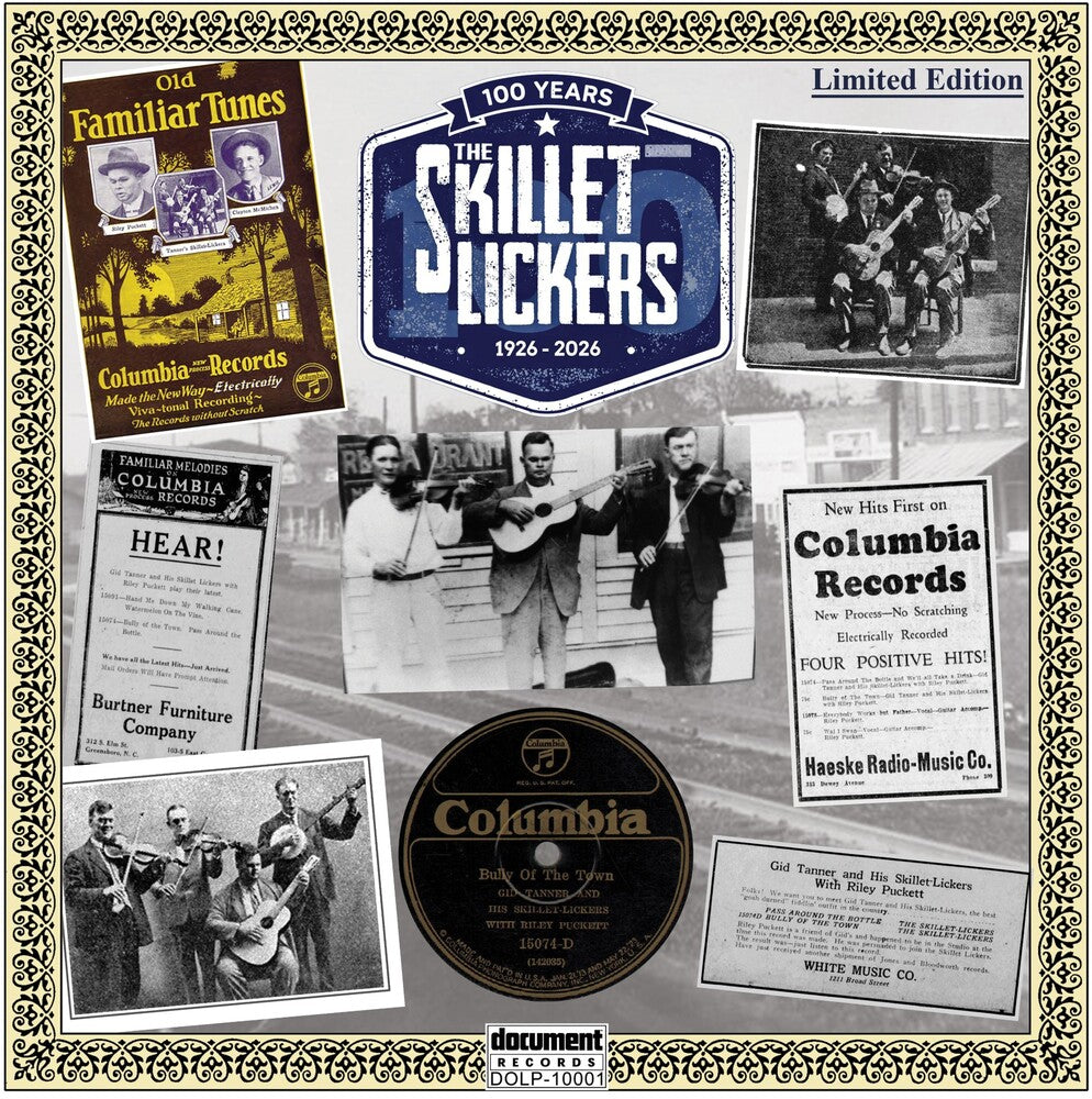 The Skillet Lickers – 100 Years: 1926-1936 (Blue LP Vinyl) Vinyl Record
