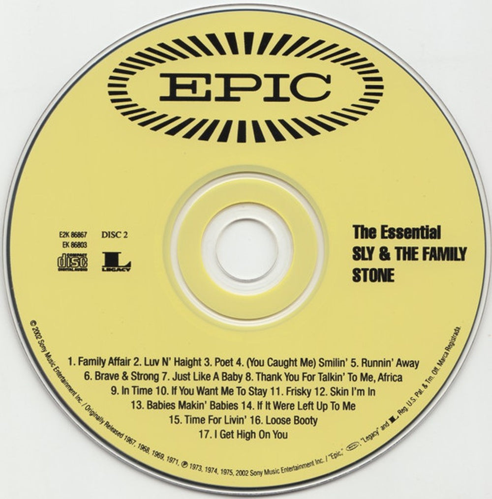 Sly & The Family Stone – Essential Sly & Family Stone (2-CD) Music CD