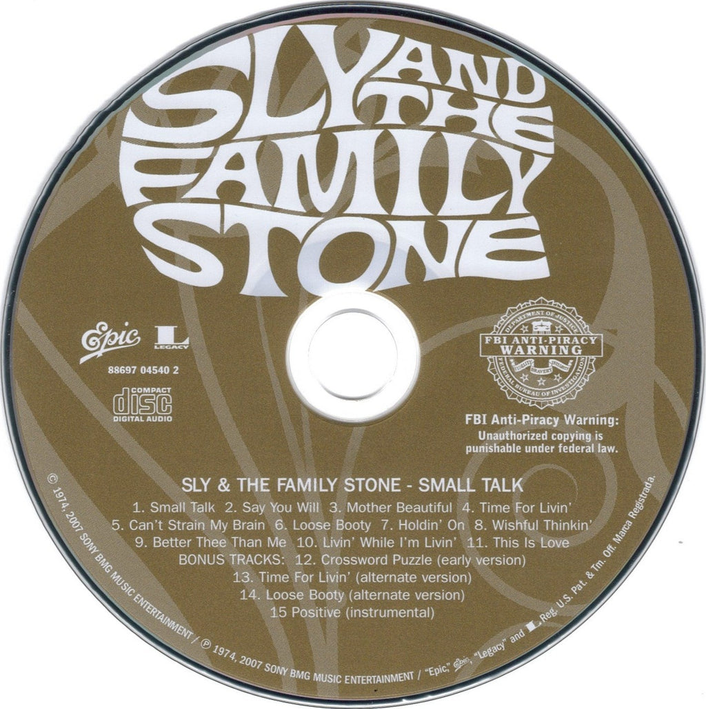 Sly & The Family Stone – Small Talk Music CD