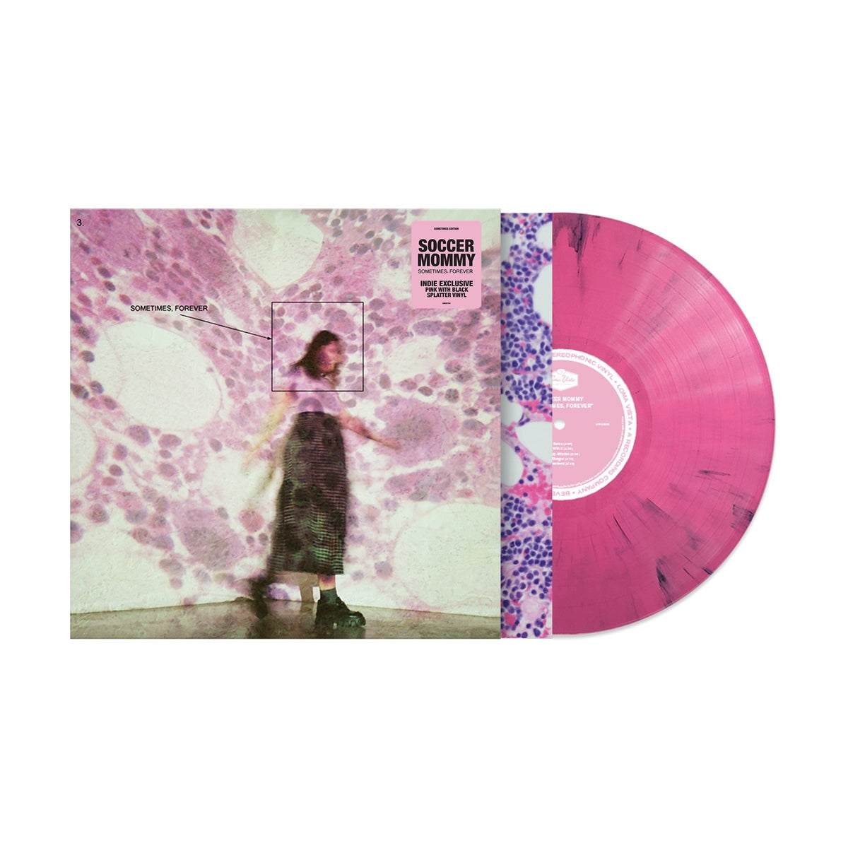 Soccer Mommy - Sometimes, Forever (Colored Vinyl, Pink, Black, Limited Edition, Indie Exclusive) Vinyl Record