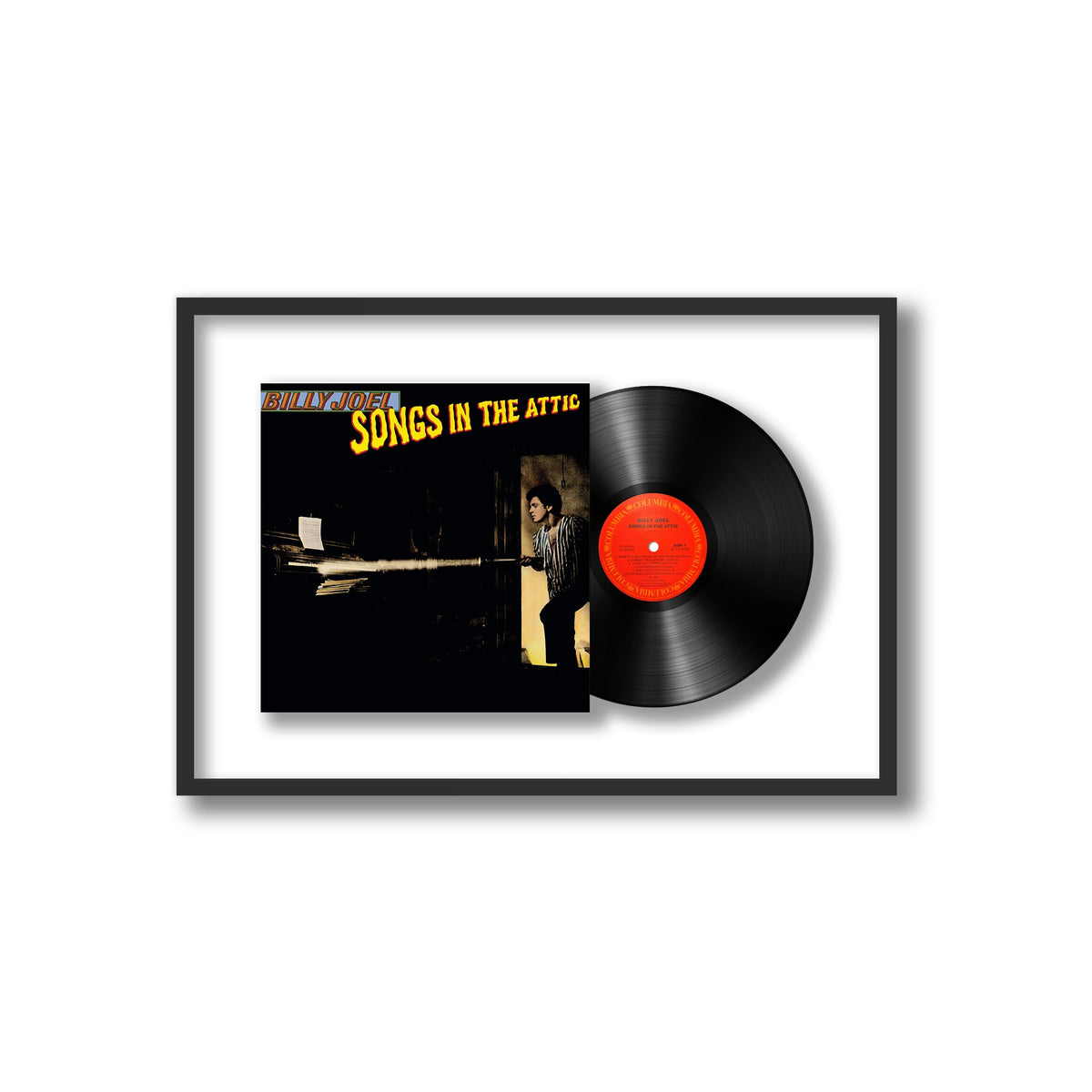 Billy Joel - Songs in the Attic - Framed Vinyl Record