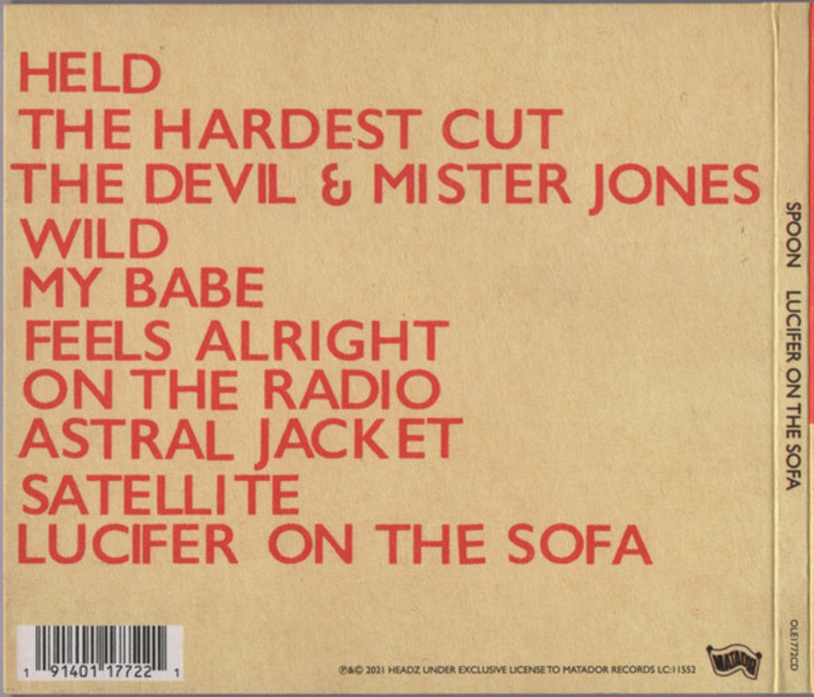 Spoon – Lucifer On The Sofa Music CD