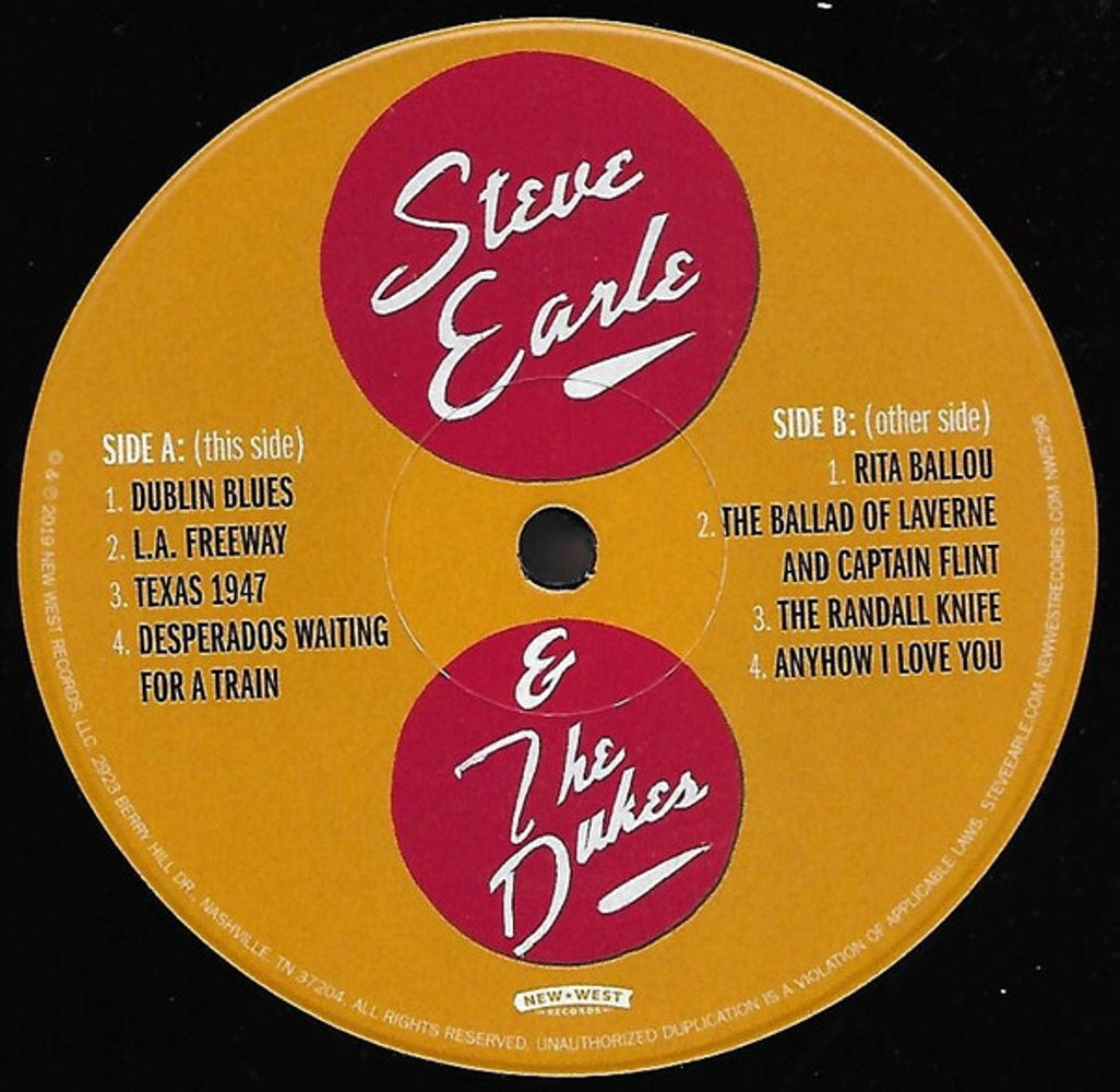 Steve Earle & The Dukes – GUY (2-LP Vinyl) Vinyl Record