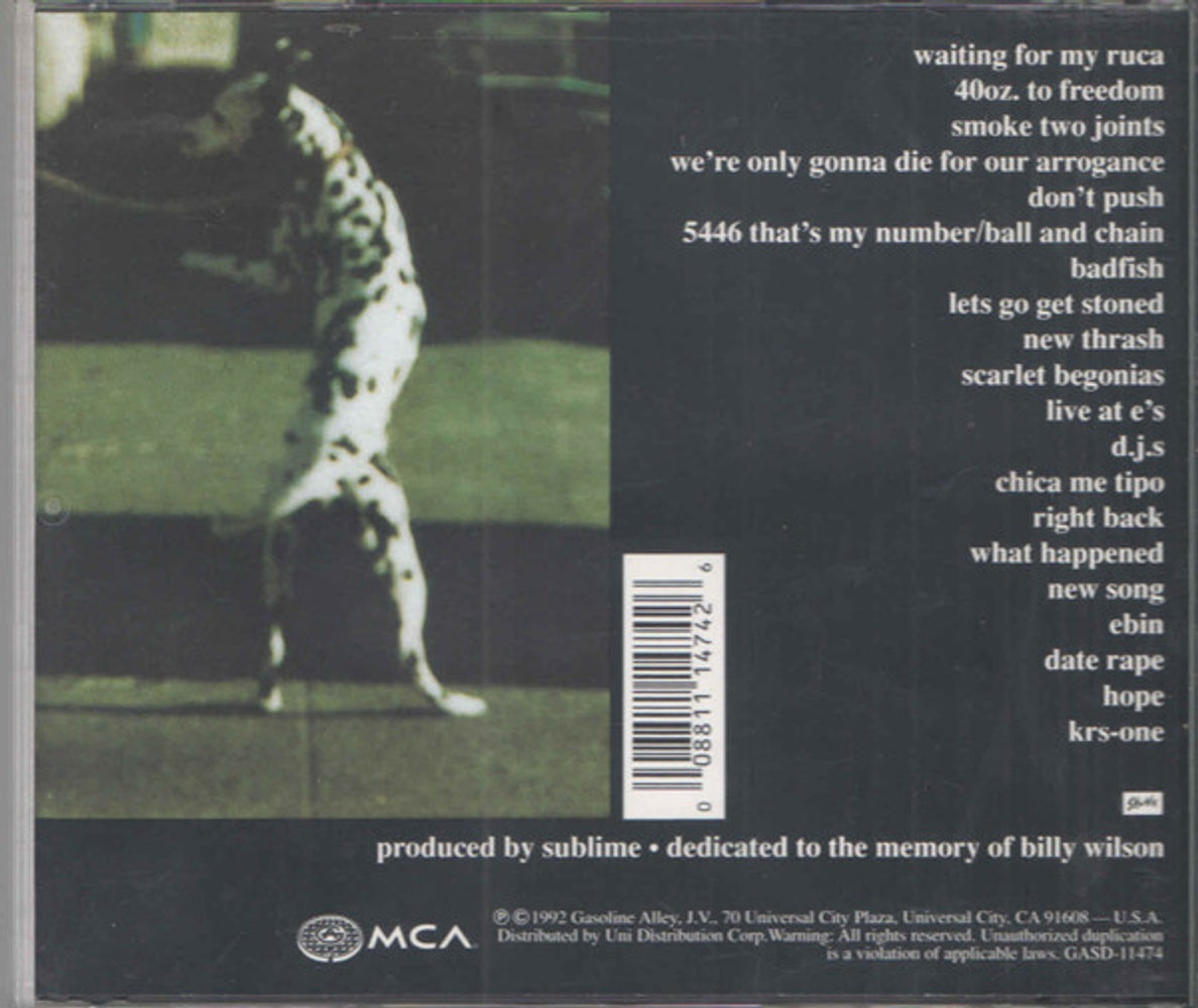 Sublime – 40 Oz to Freedom Music CD