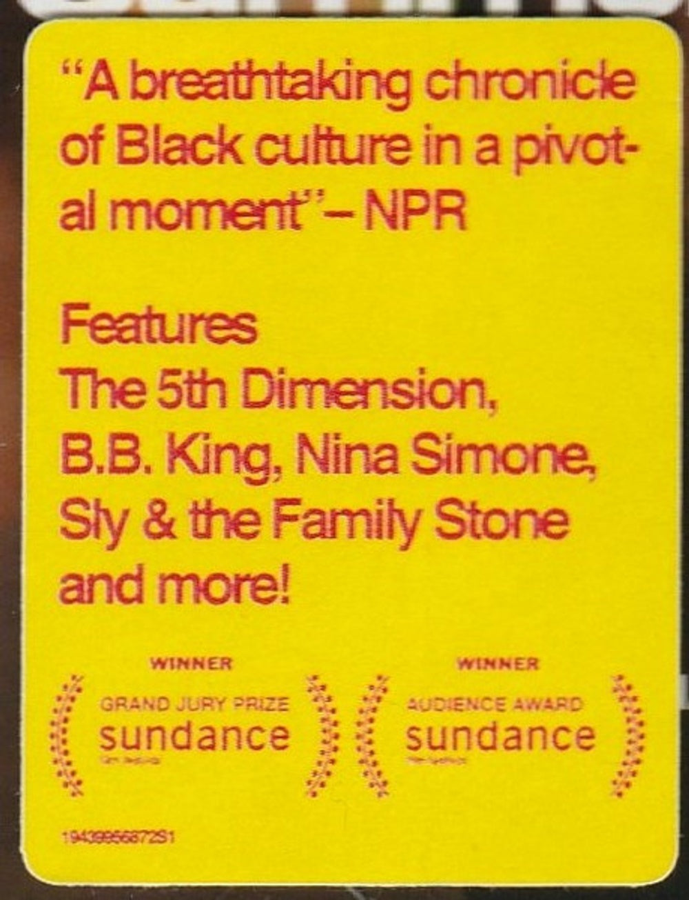 Summer Of Soul (...Or, When The Revolution Could Not Be Televised) - Original Motion Picture Soundtrack Music CD