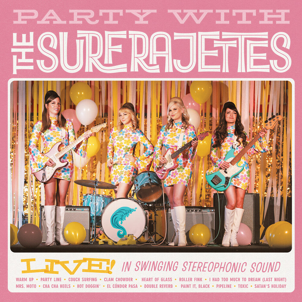 Surfrajettes – Party With The Surfrajettes Live! (Colored, Wht LP Vinyl) Vinyl Record