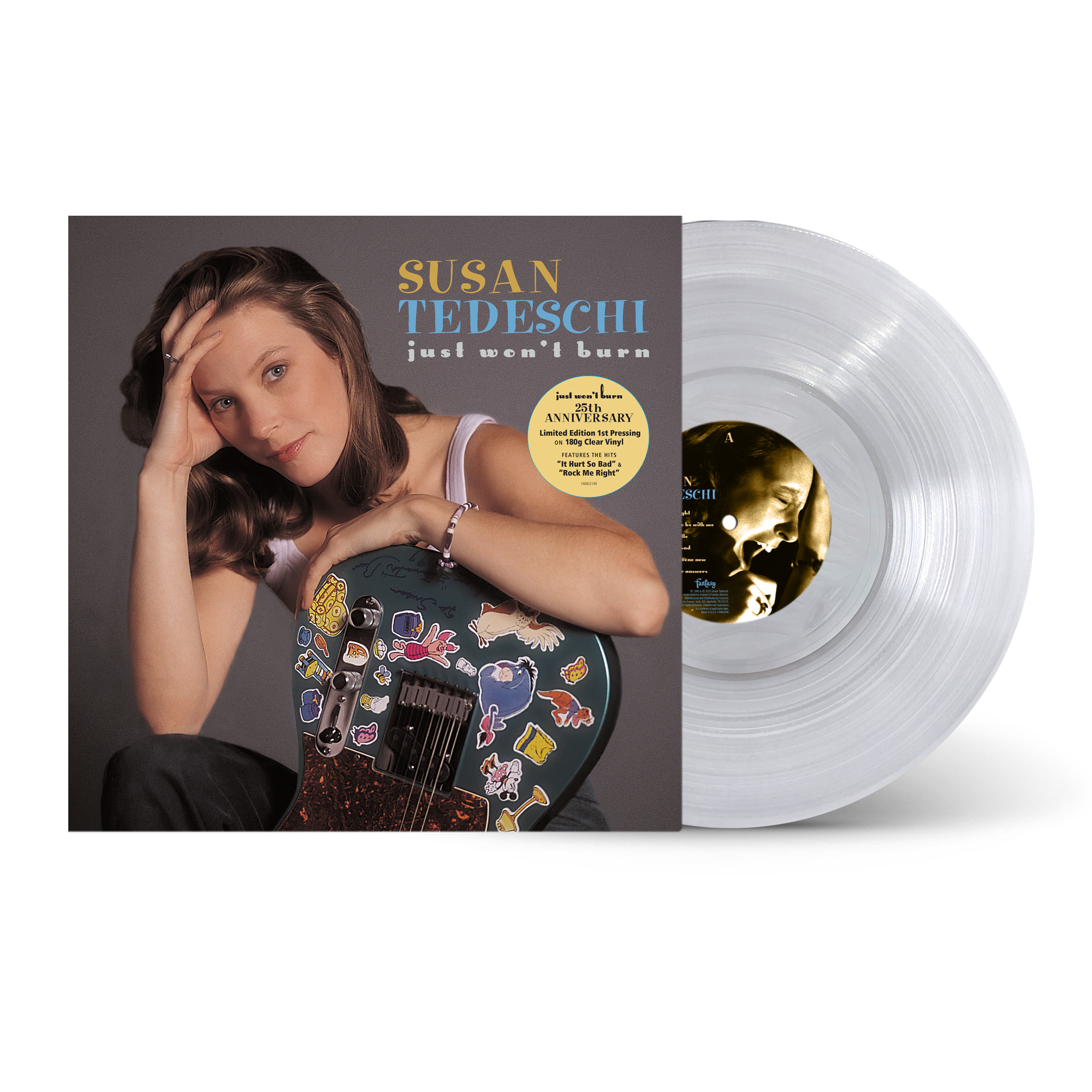 Just Won't Burn - Clear Vinyl Record