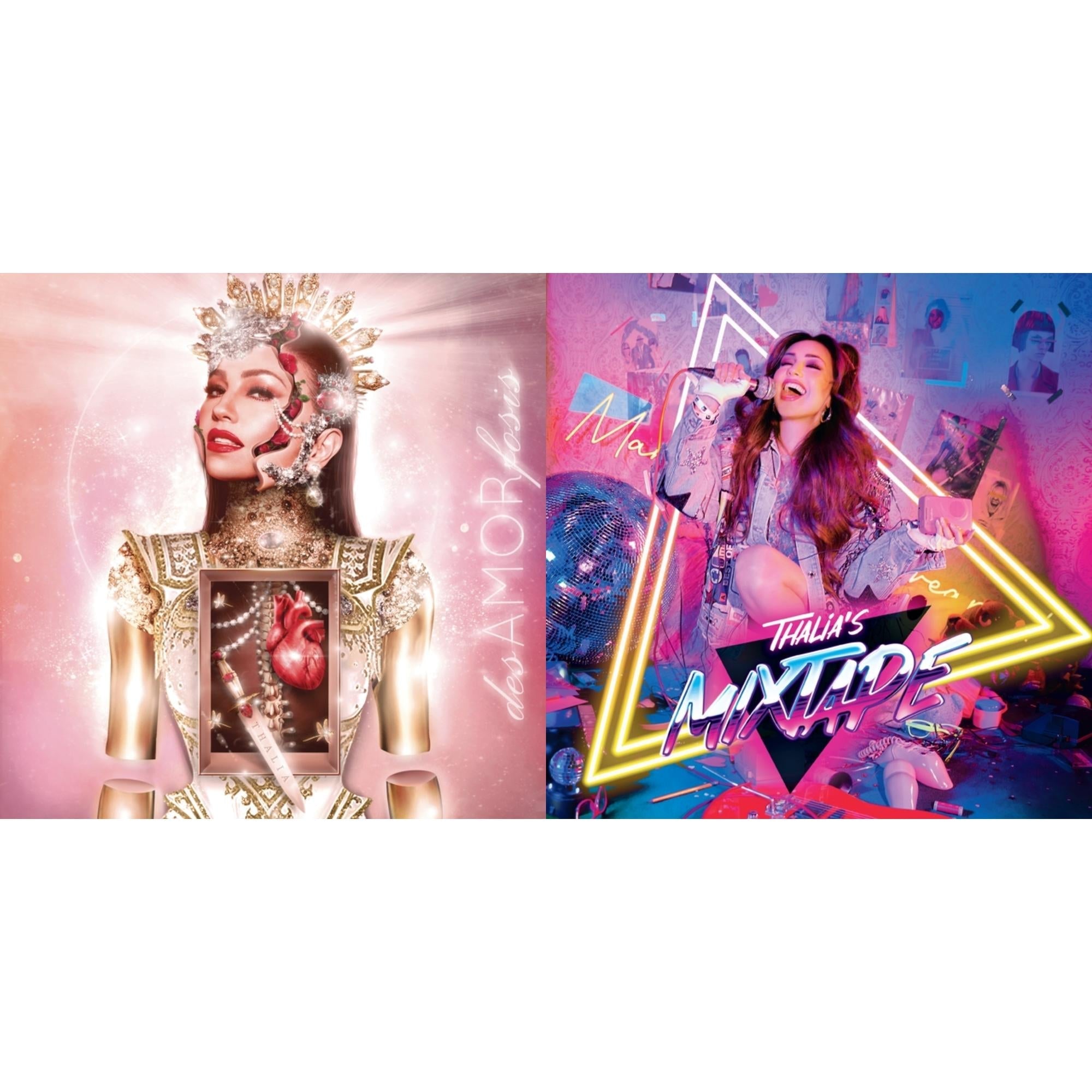 Desamorfosis (2LP/150G/Crystal Clear Vinyl) & Thalia's Mixtape (Magenta LP Vinyl)