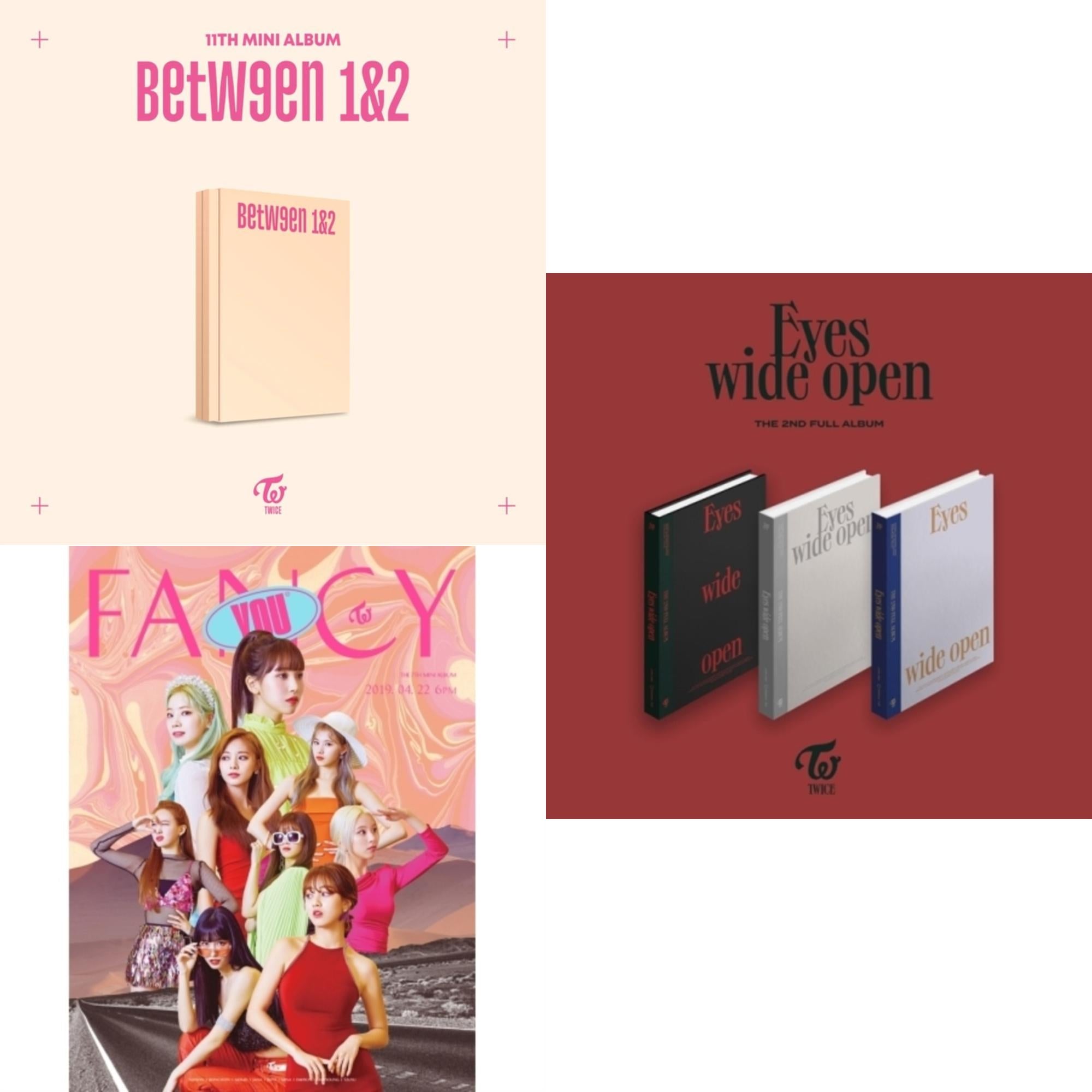 Twice - Between 1&2 (Archive Version) & Fancy You (7Th Album) & Eyes Wide Open: Vol. 2 - CD Bundle