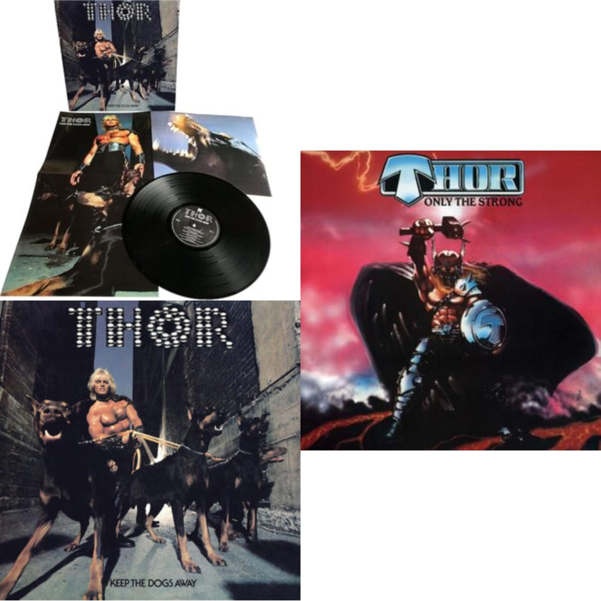 Keep The Dogs Away (Deluxe Edition) & Only The Strong (Red/Black Splatter LP Vinyl) & Keep The Dogs Away (Purple/Black Haze LP Vinyl)