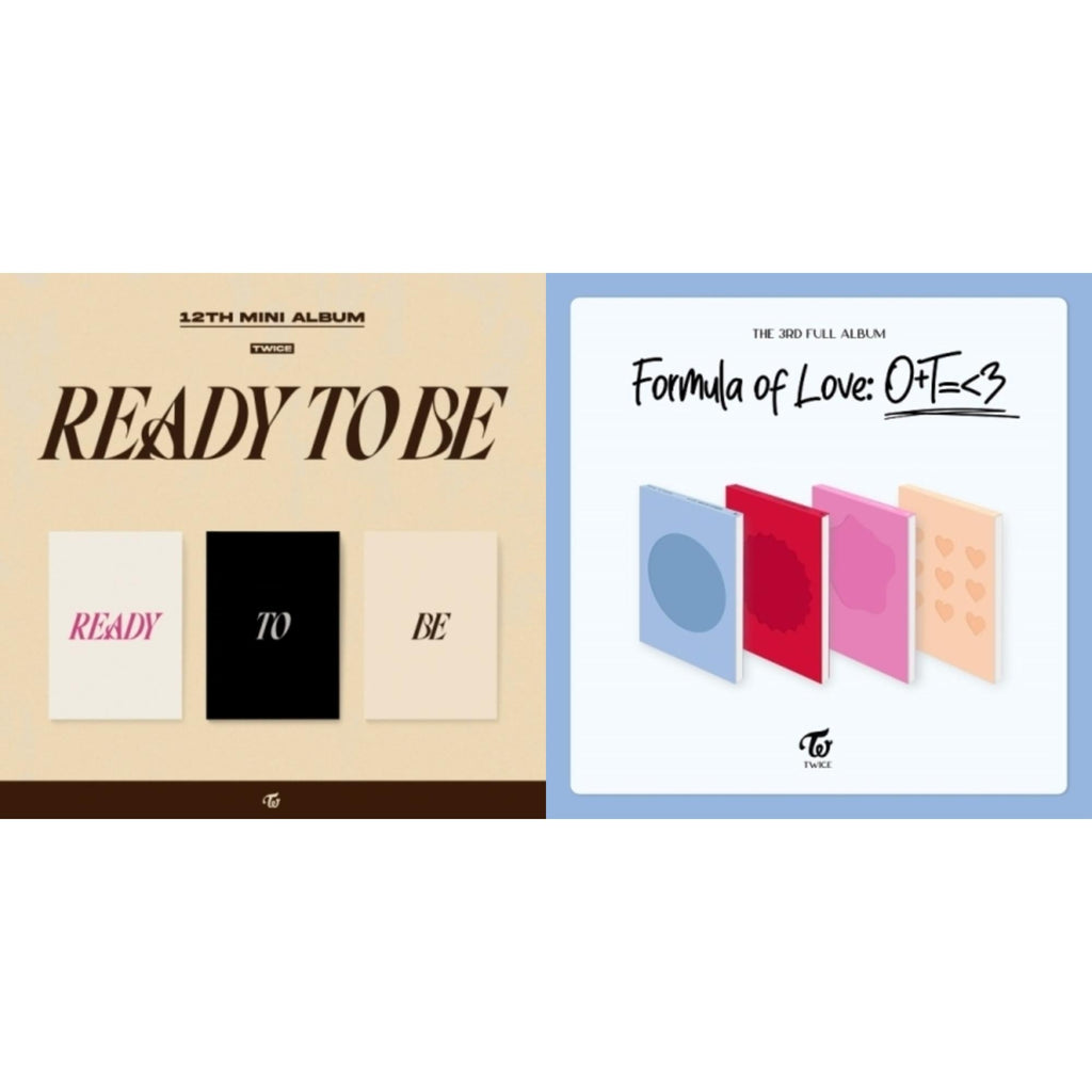 Twice - Ready To Be (12Th Mini Album) & Formula Of Love: O+T=<3 - CD Bundle