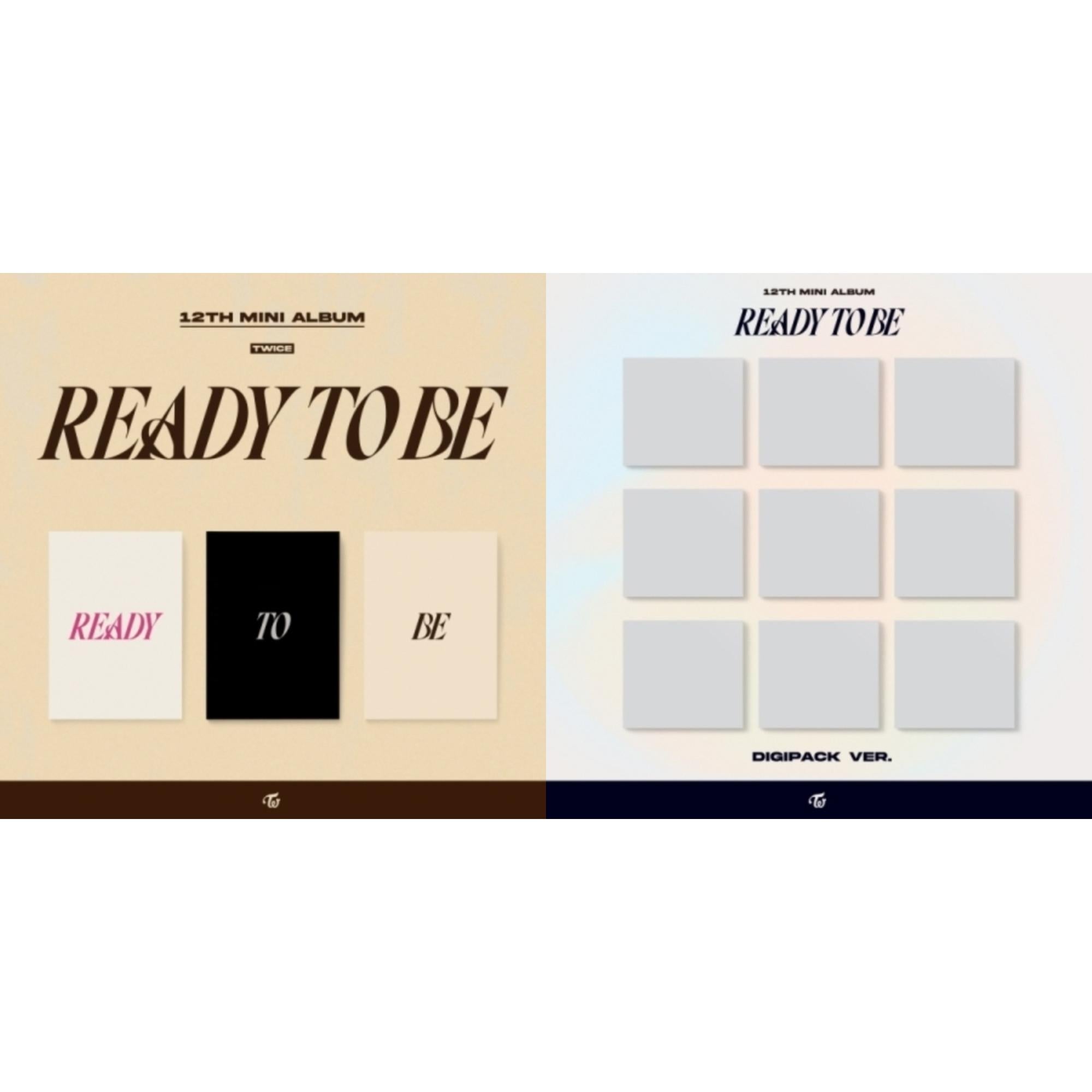 Twice - Ready To Be (12Th Mini Album) & Ready To Be (12Th Mini Album) Digipack Version - CD Bundle