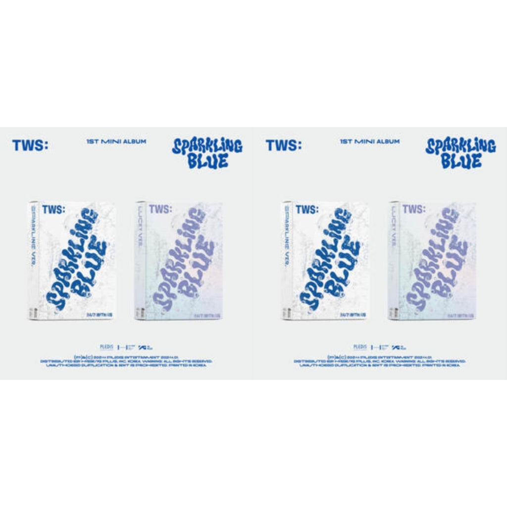Tws - Sparkling Blue (1St Mini Album) (Sparkling Ver.) & Sparkling Blue (1St Mini Album) (Lucky Ver.) - CD Bundle