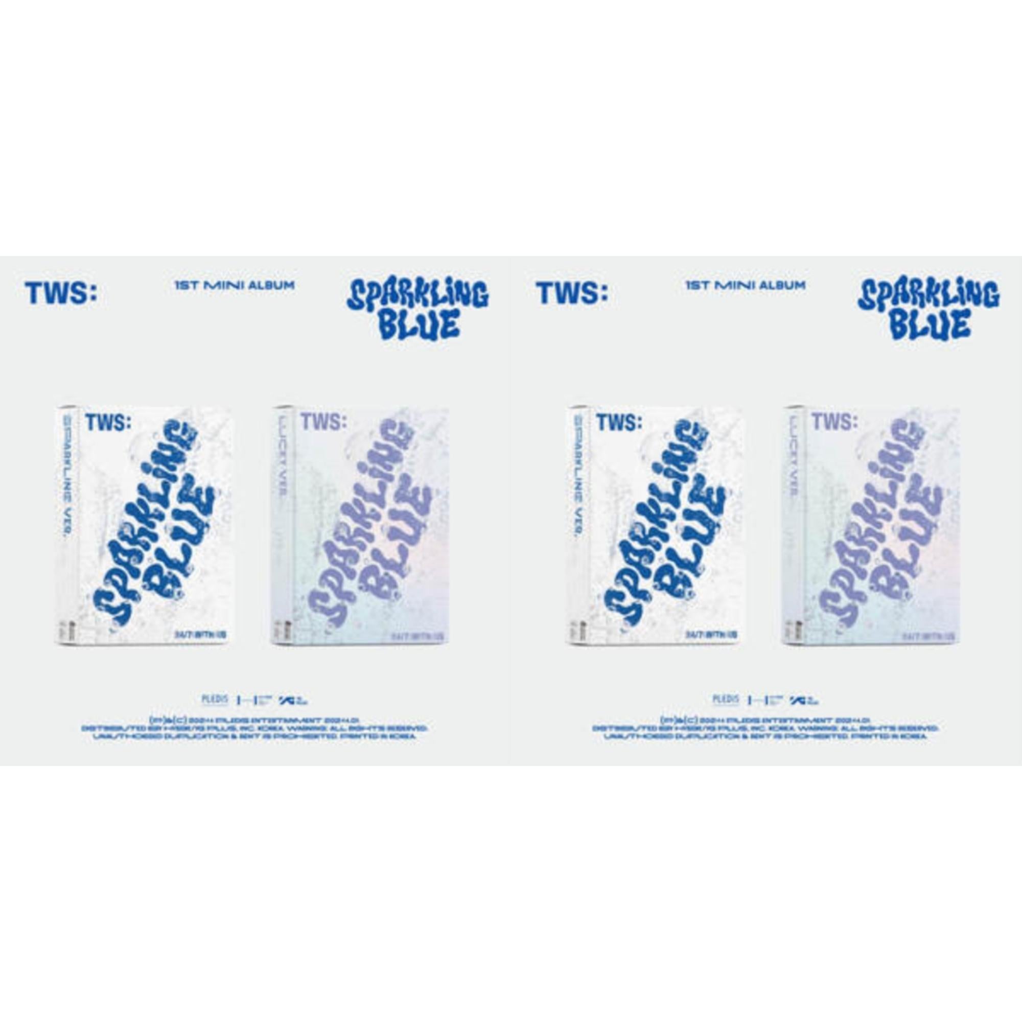 Tws - Sparkling Blue (1St Mini Album) (Sparkling Ver.) & Sparkling Blue (1St Mini Album) (Lucky Ver.) - CD Bundle
