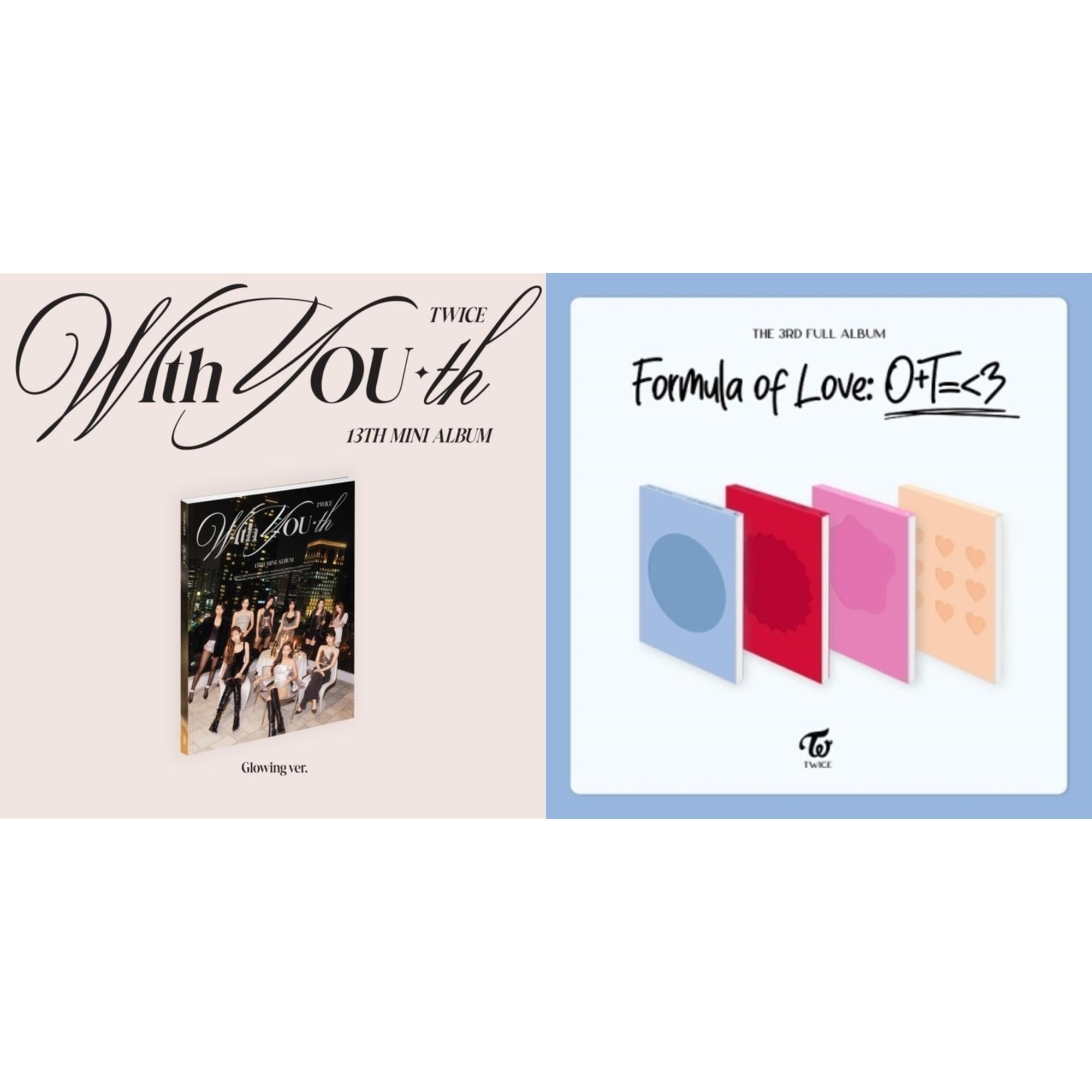 Twice - With You-Th (Glowing Ver.) & Formula Of Love: O+T=<3 - CD Bundle