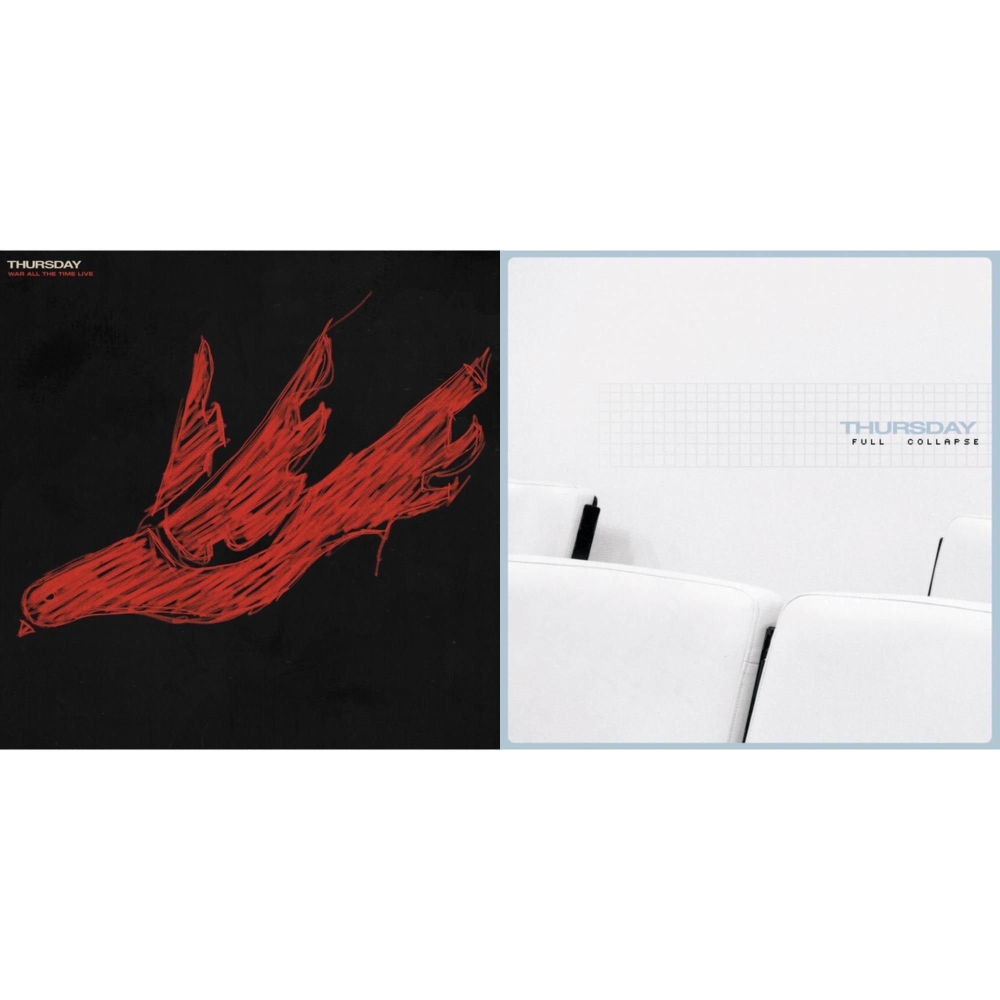 War All The Time (Live) (Opaque Red In Clear/Black In Clear/2LP/180G) & Full Collapse (21St Anniversary Edition) (3Ten)