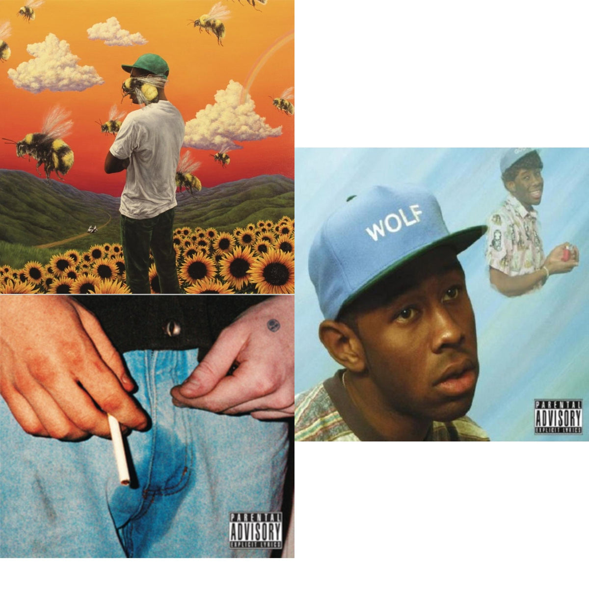 The Creator Tyler - Flower Boy & Cherry Bomb (Exp) & Wolf - CD Bundle