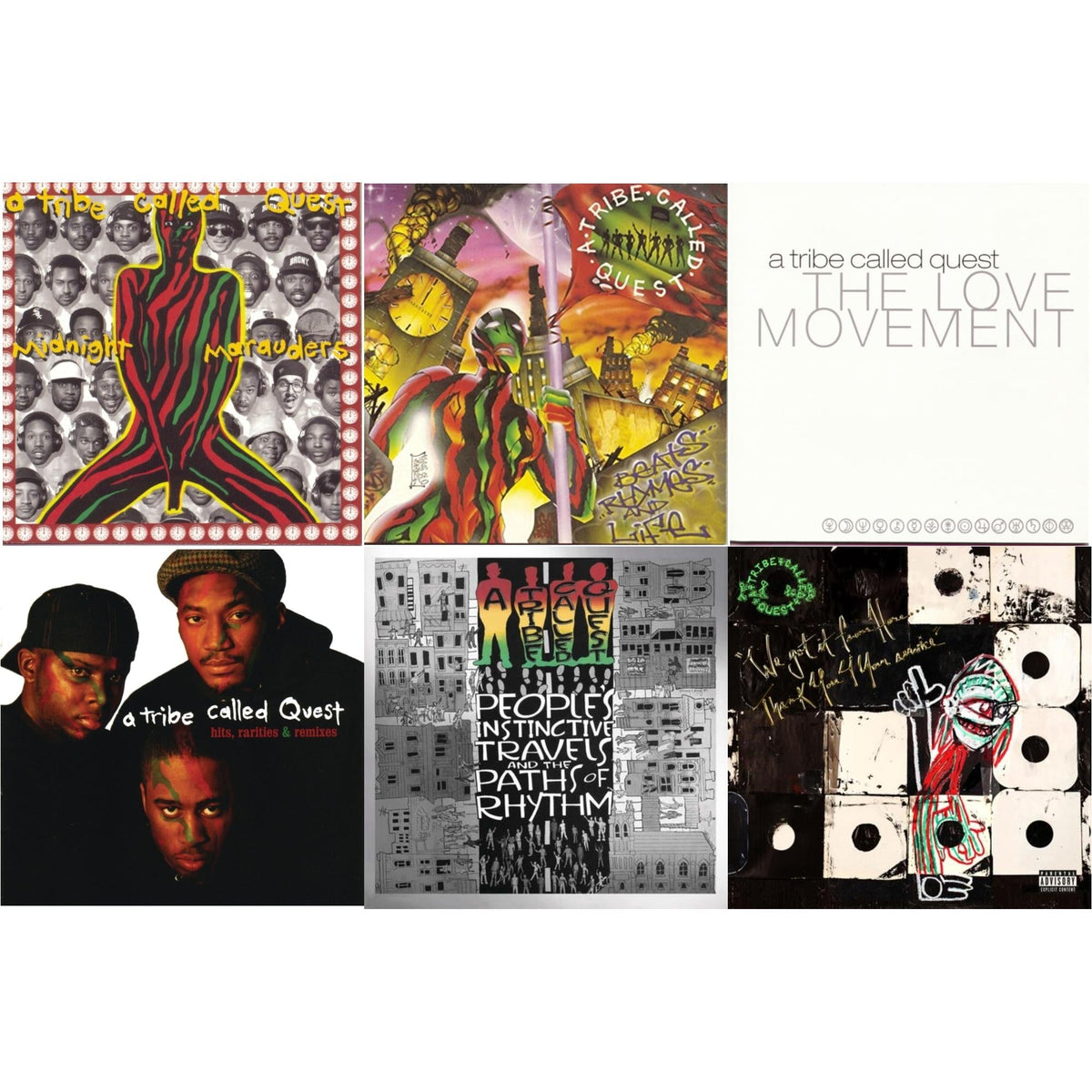 Midnight Marauders & Beats Rhymes & Life & Love Movement & Hits, Rarities & Remixes & People's Instinctive Travels (25Th Anniversary) & We Got It From Here Thank You 4 Your Service (Pa)