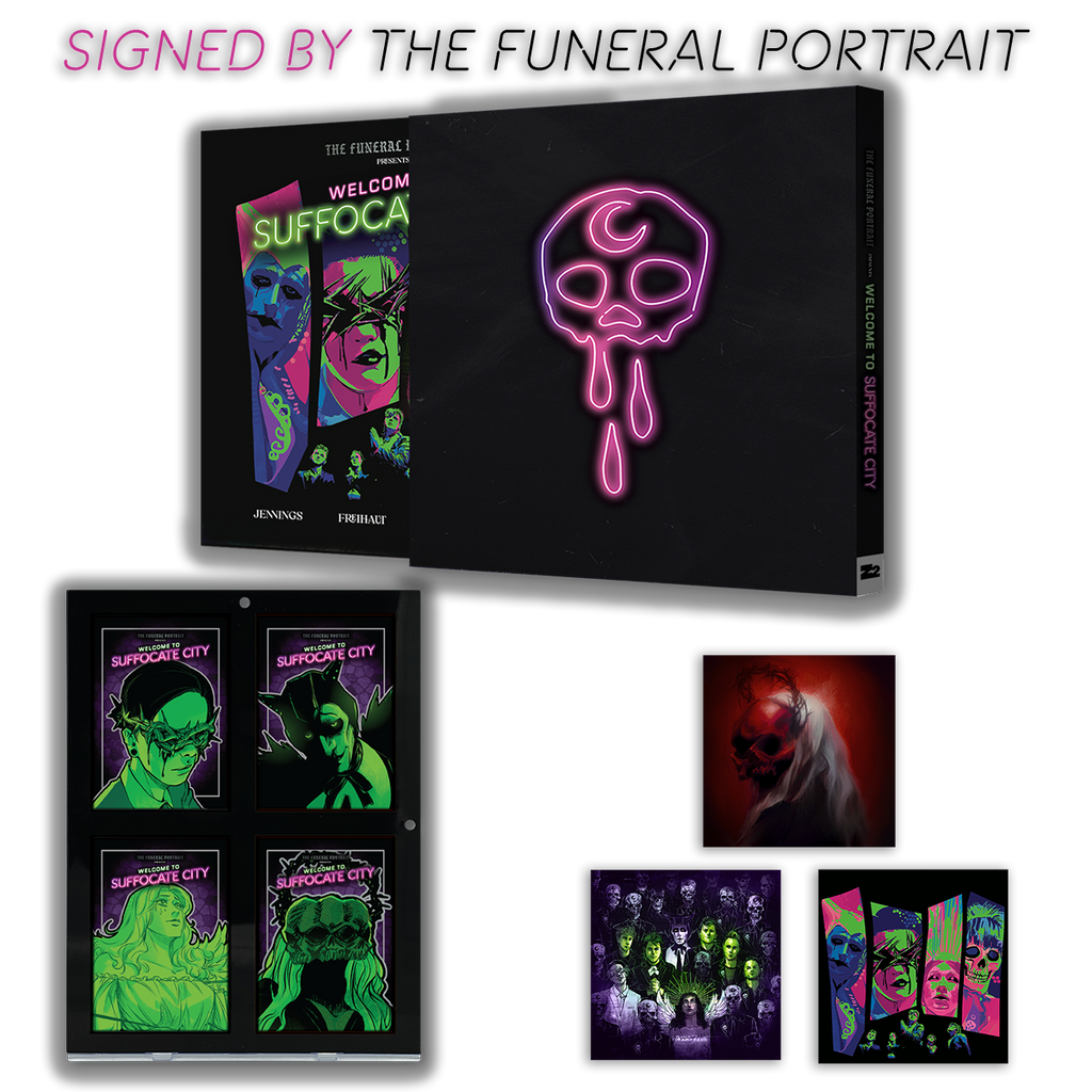 The Funeral Portrait Welcome To Suffocate City - SIGNED Graphic Novel (Platinum Limited Edition)