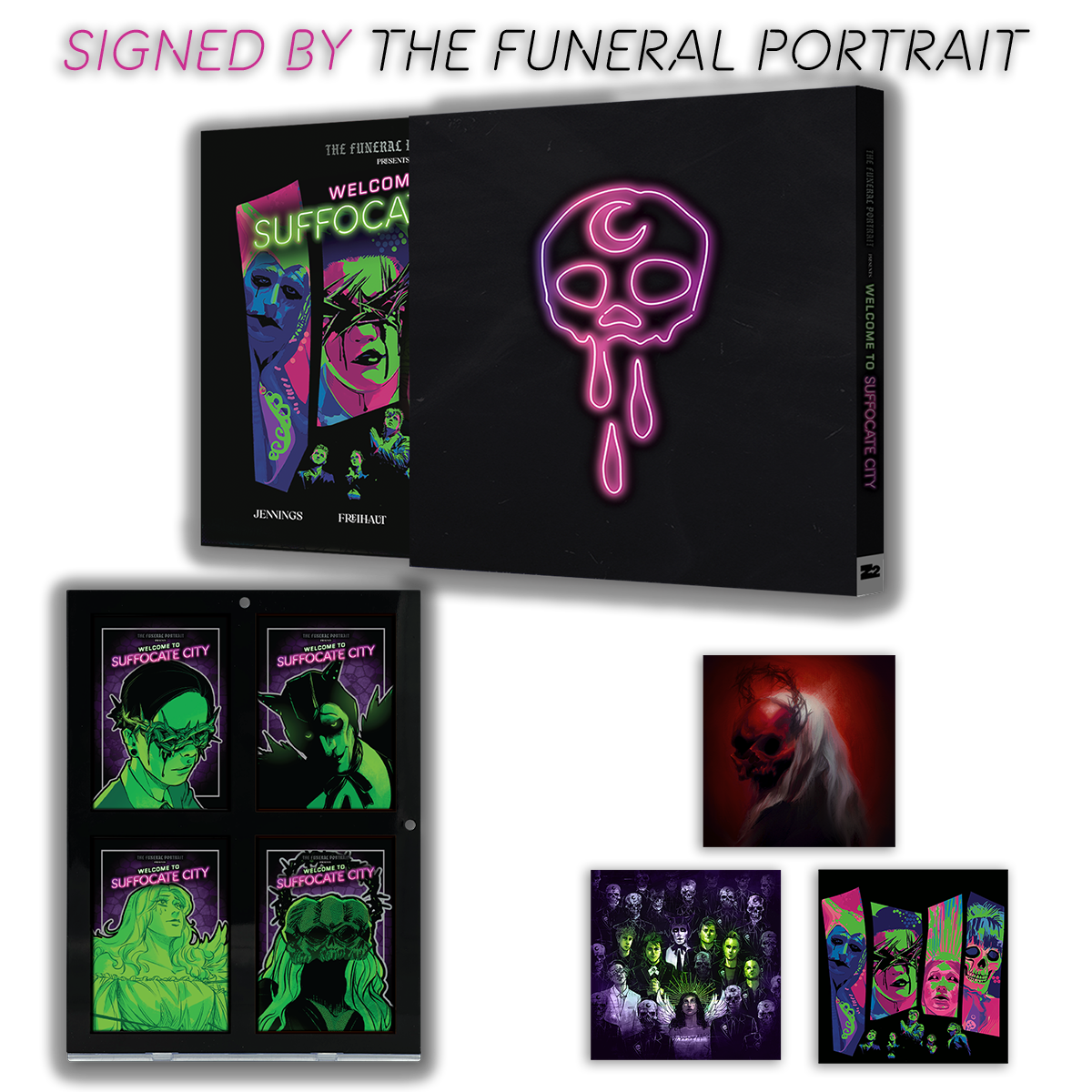 The Funeral Portrait Welcome To Suffocate City - SIGNED Graphic Novel (Platinum Limited Edition)