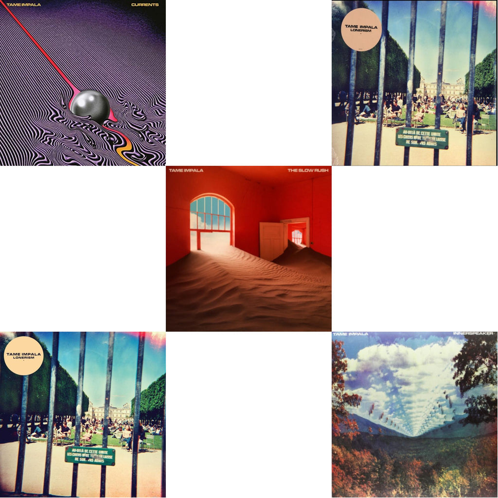 Tame Impala - Currents & Lonerism (10Th Anniversary/Super Deluxe/3LP Boxset) & Slow Rush (2LP) & Lonerism & Innerspeaker