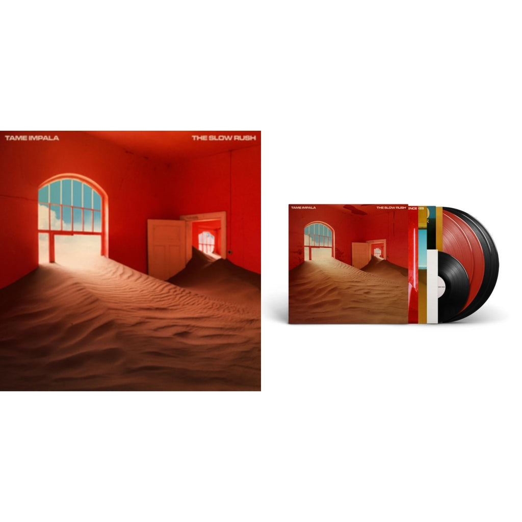 Tame Impala - Slow Rush (Deluxe/2-Transparent Red LP Vinyl/3-Black LP Vinyl) & Slow Rush (2LP)