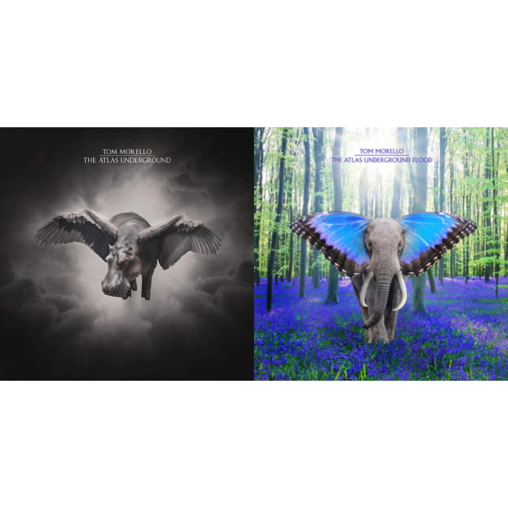 Tom Morello - Atlas Underground Fire (2LP/Orange Splatter Vinyl) & Atlas Underground Flood (Sky Blue Grape LP Vinyl)