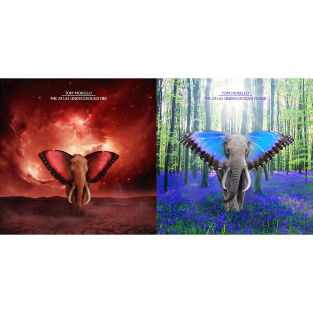 Tom Morello - Atlas Underground Fire (2LP/Orange Splatter Vinyl) & Atlas Underground Flood (Sky Blue Grape LP Vinyl)