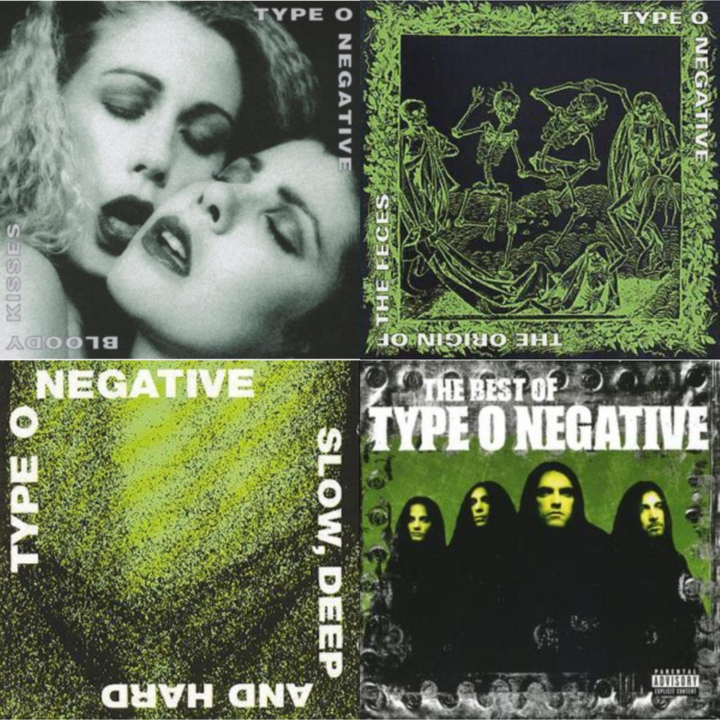 Type O Negative - Bloody Kisses & Origin Of The Feces & Slow Deep & Hard & Best Of Type O Negative - CD Bundle