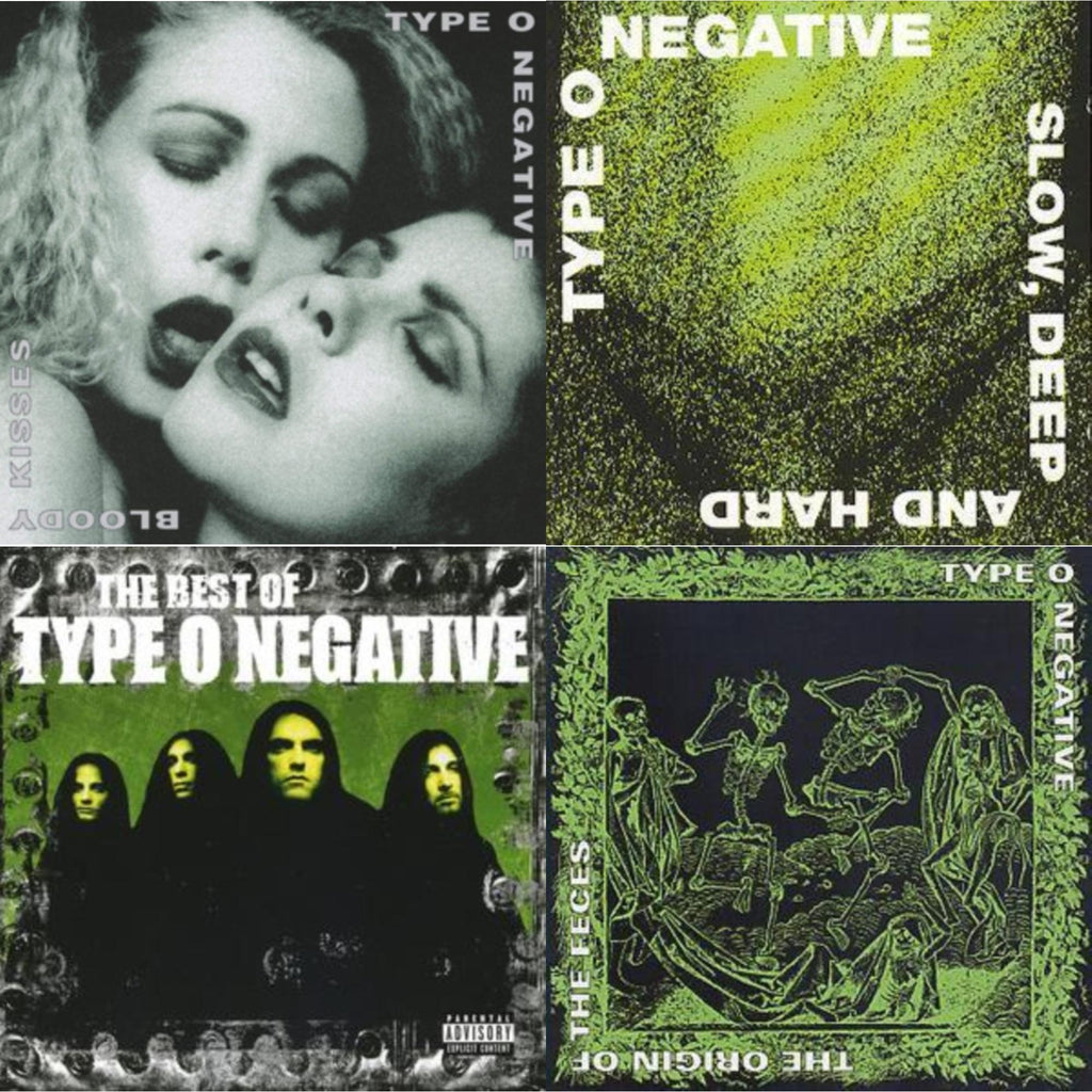 Type O Negative - Bloody Kisses & Slow Deep & Hard & Best Of Type O Negative & Origin Of The Feces - CD Bundle