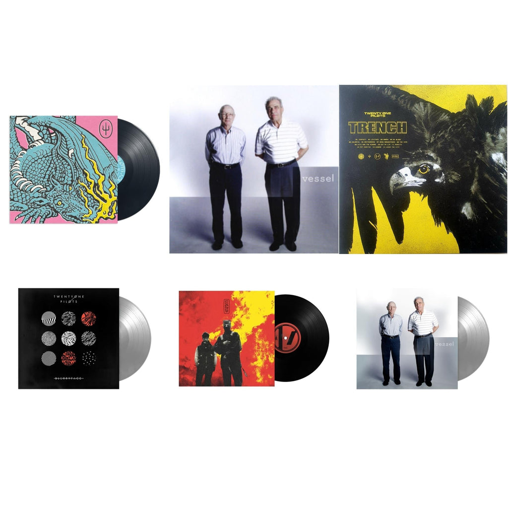 Twenty One Pilots - Scaled & Icy & Vessel & Trench (2LP/Dl Code) & Blurryface (Silver LP Vinyl Fbr Anniversary) & Clancy & Vessel (Fbr 25Th Anniversary/Silver LP Vinyl)