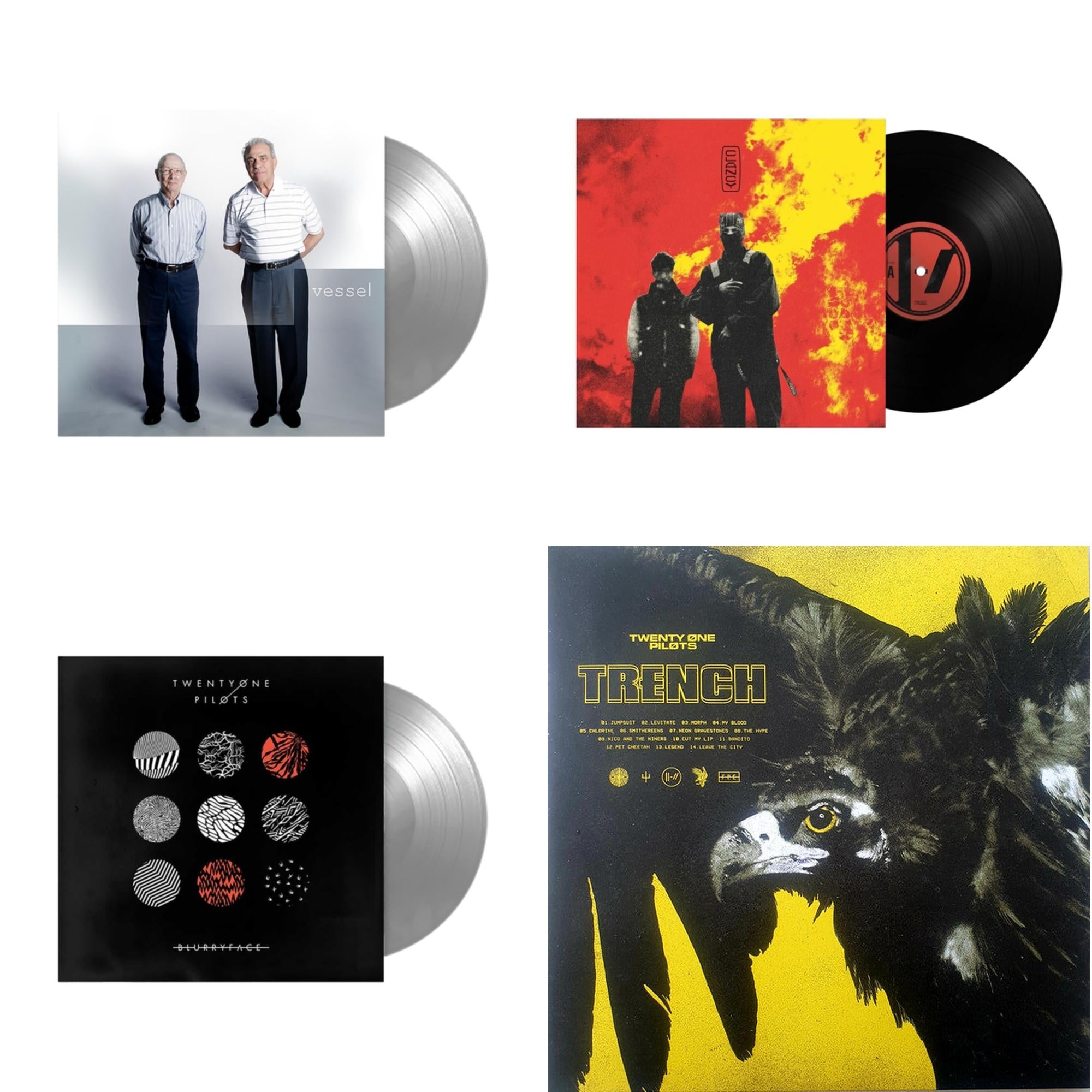 Clancy & Blurryface (Silver LP Vinyl Fbr Anniversary) & Vessel (Fbr 25Th Anniversary/Silver LP Vinyl) & Trench (2LP/Dl Code)