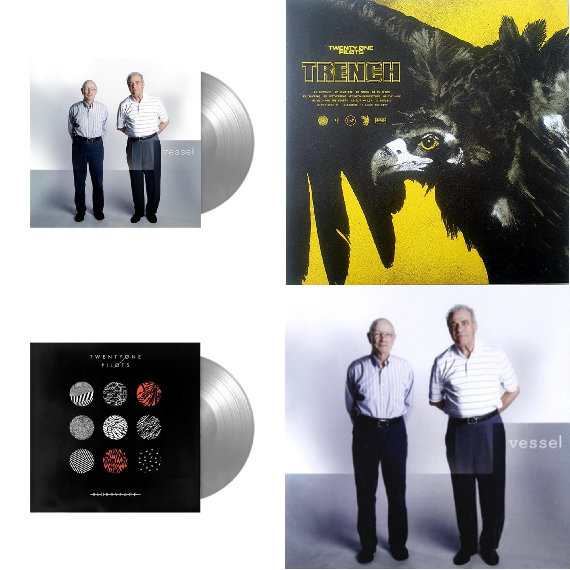 Twenty One Pilots - Vessel (Fbr 25Th Anniversary/Silver LP Vinyl) & Trench (2LP/Dl Code) & Blurryface (Silver LP Vinyl Fbr Anniversary) & Vessel
