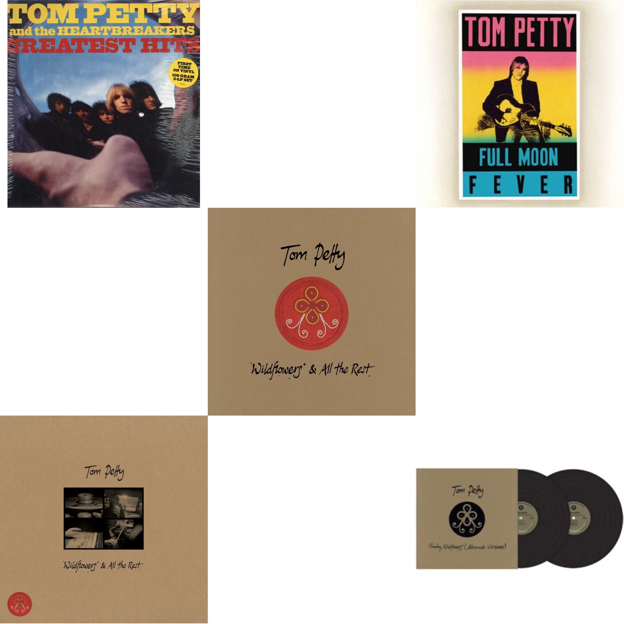 Finding Wildflowers (Alternate Versions) (2LP) & Wildflowers & All The Rest (Deluxe Edition/7LP) & Wildflowers & All The Rest (3LP) & Full Moon Fever (180G) & Greatest Hits (2LP)