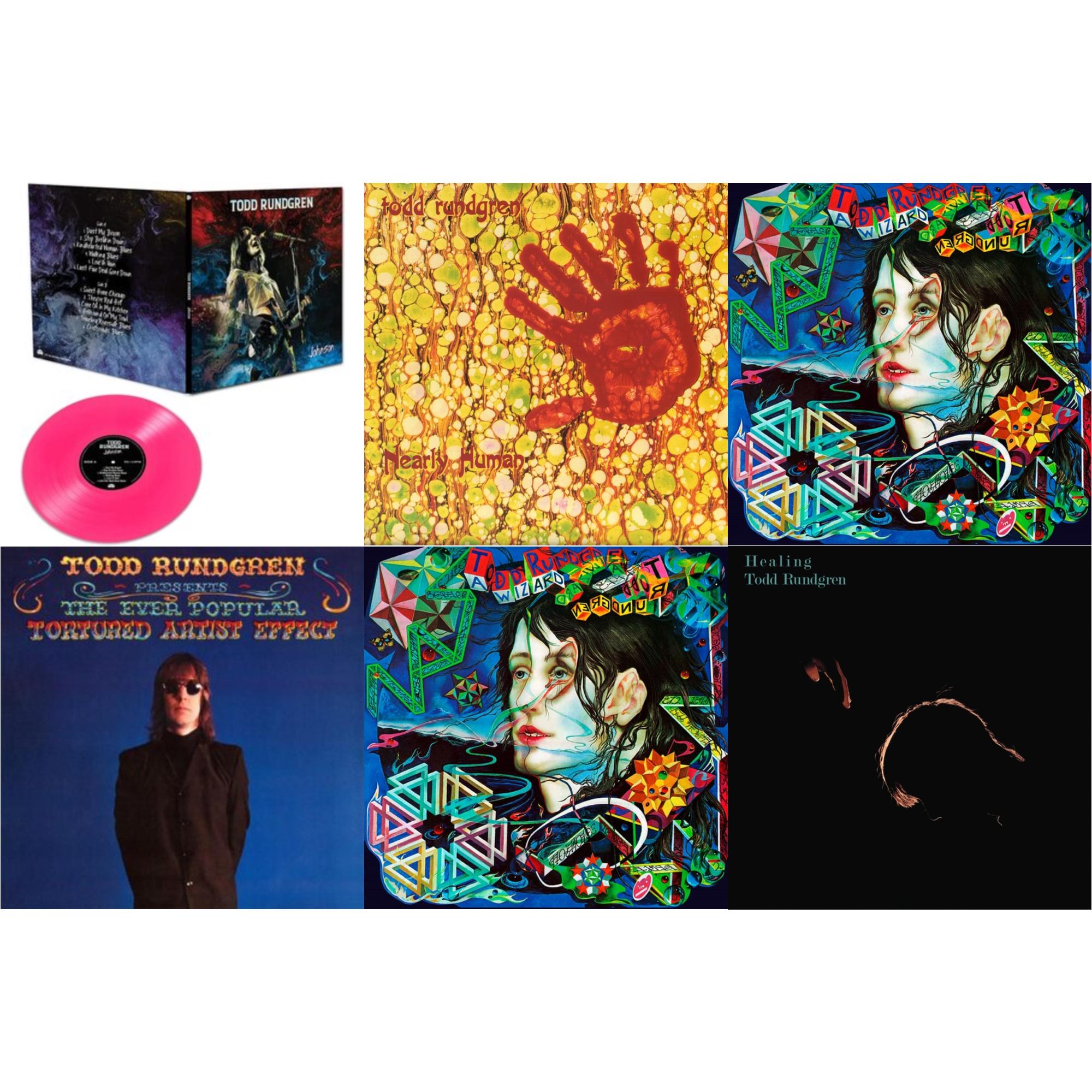 Todd Rundgren - Healing (Clear LP Vinyl/Translucent Blue 7Inch) & Nearly Human (180G/Translucent Yellow LP Vinyl/Limited Tour Edition) & Wizard A True Star (Turquoise Blue Vinyl/Limited/2LP/Tour Edition/Gatefold Cover/180G) & Wizard A True Star