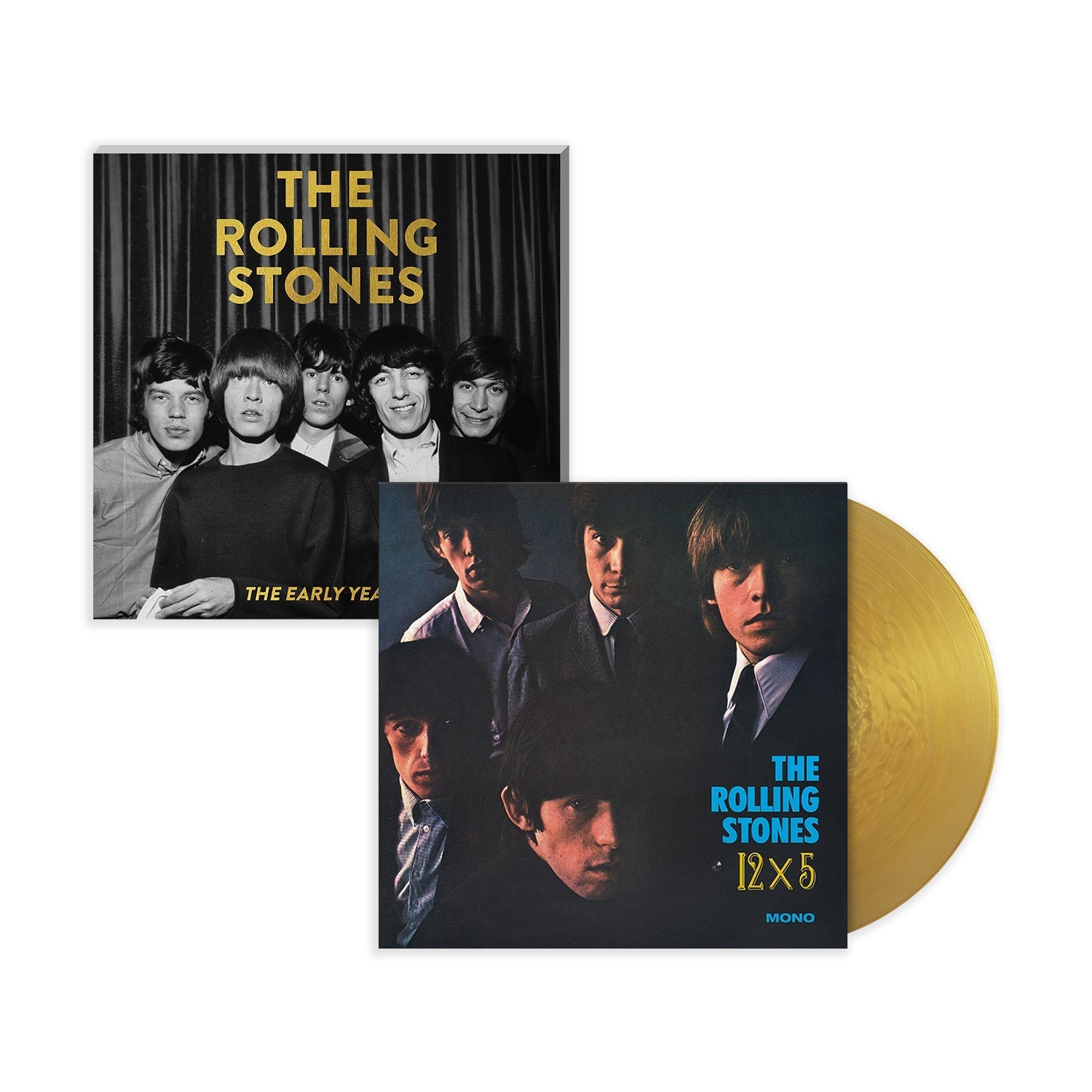 The Rolling Stones x Goldmine "Early Years" Special Collector’s Edition Softcover Book w/ The Rolling Stones ‘12 x 5’ LP (Exclusive Limited Edition – Gold Vinyl) Vinyl Record