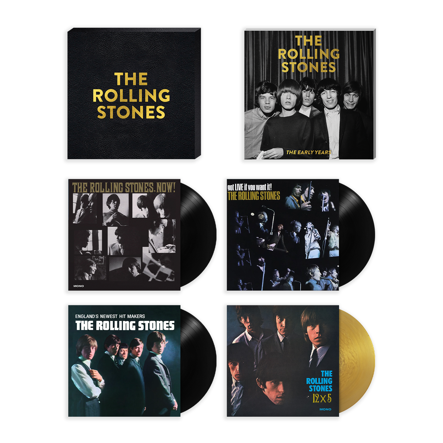 The Rolling Stones x Goldmine "Early Years" Special Collector’s Edition Softcover Book w/ 4 LPs in Heavy Duty Numbered Box (Limited Edition – Only 300 Box Sets Made) Vinyl Record