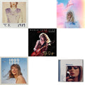 Taylor Swift - Midnights (X) (Moonstone Blue CD) & 1989 (Taylor's Version) & Speak Now World Tour Live (CD/DVD) & Lover (Deluxe) (Version 1) & 1989