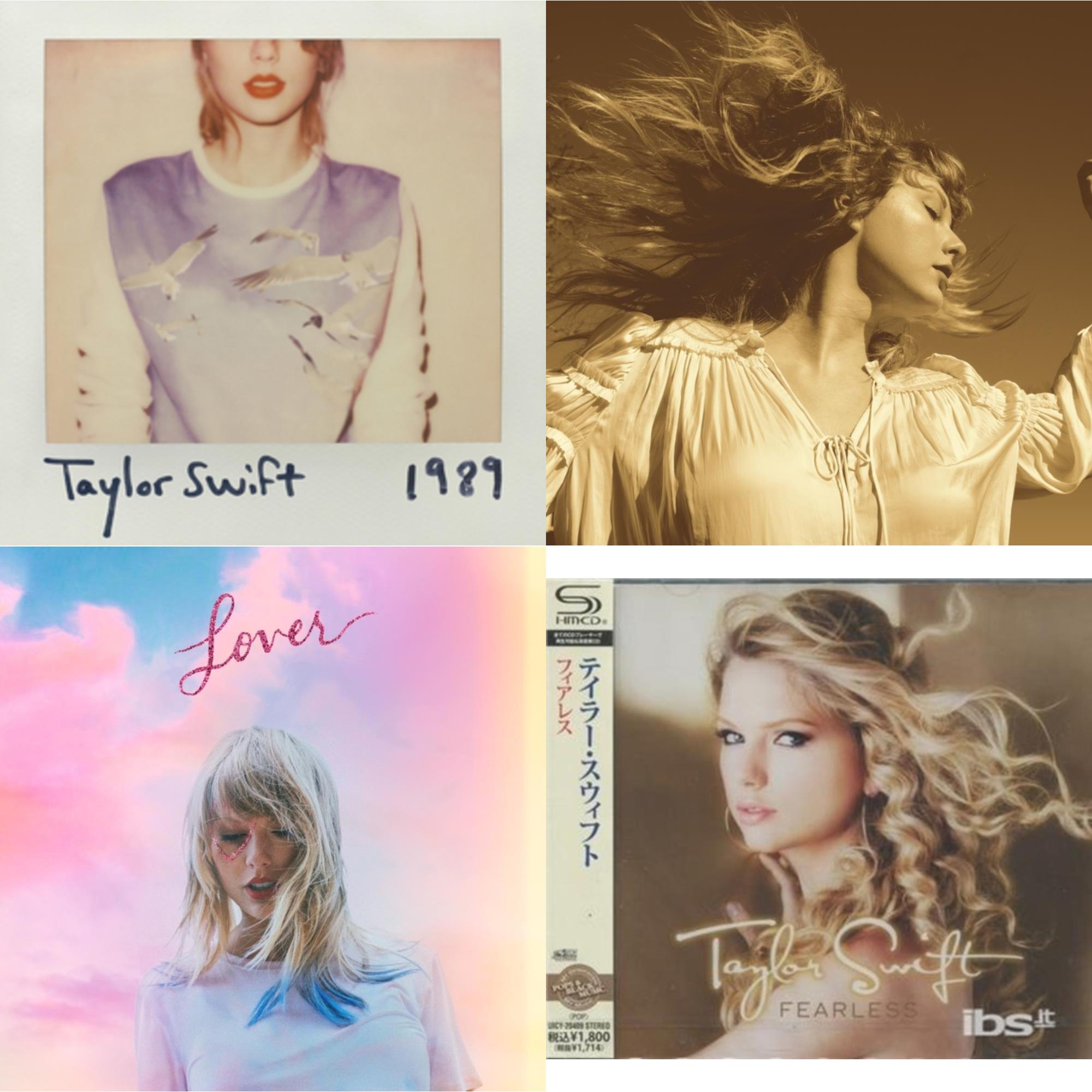 Taylor Swift - 1989 & Fearless (Taylor's Version) (2CD) & Lover (Deluxe) (Version 1) & Fearless
