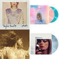 Fearless (Taylor's Version) (Gold Vinyl/3LP) & Midnights (X) (Moonstone Blue LP Vinyl) & Lover & 1989