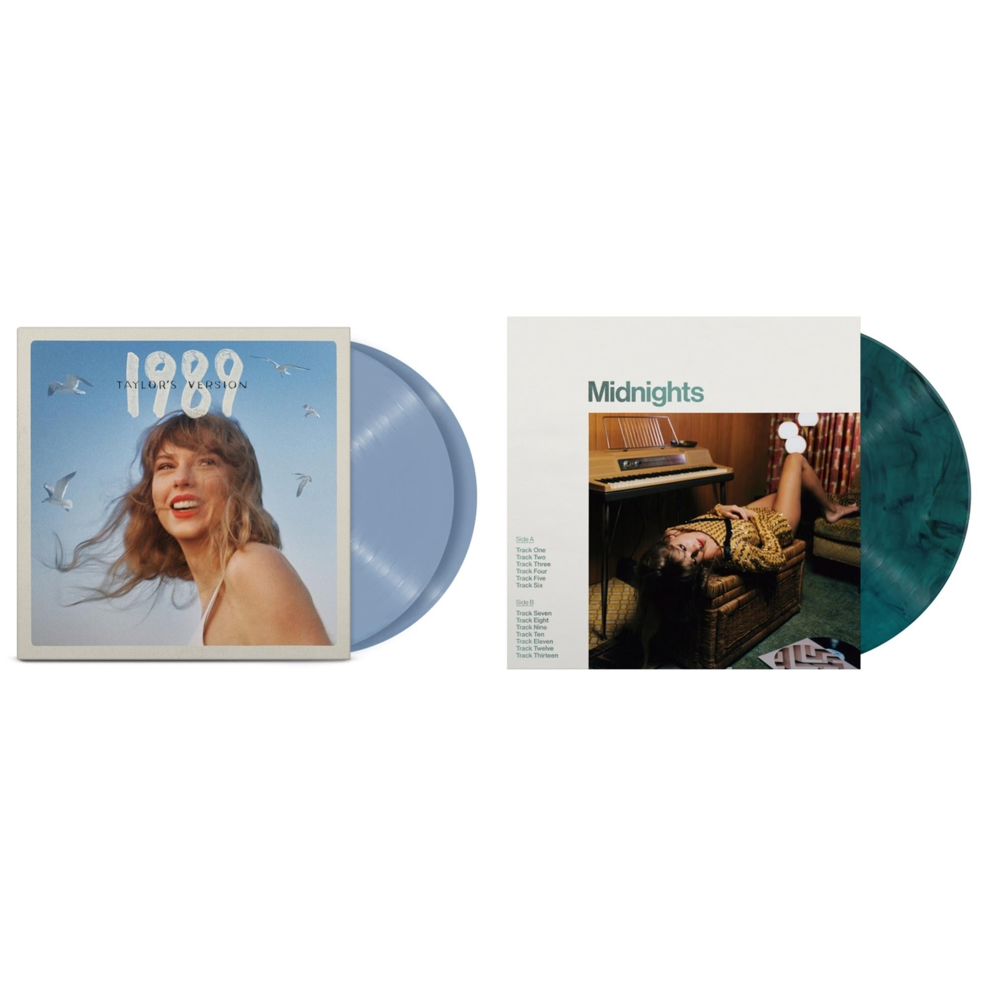 Midnights (X) (Jade Green LP Vinyl) & 1989 (Taylor's Version) (2LP/Crystal Skies Blue Vinyl)