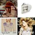 Red (Taylor's Version) (4LP) & Tortured Poets Department (X) (Ghosted White Vinyl/2LP/Manuscript- Bonus Track) & 1989 & Fearless Platinum Edition