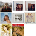 Taylor Swift - Evermore (Edited) & Midnights (X) (Moonstone Blue CD) & Midnights (X) (Blood Moon CD) & 1989 (Taylor's Version) & Tortured Poets Department (X) (Manuscript- Bonus Track) & 1989 & Fearless & Holiday Collection