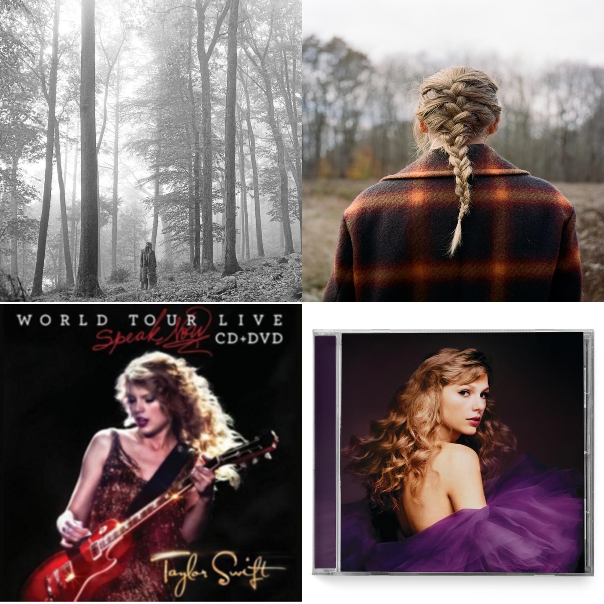Folklore (Edited) & Evermore (X) & Speak Now (Taylor's Version) (2CD) & Speak Now World Tour Live (CD/DVD)