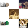 Folklore (X) (Beige Vinyl/2LP) & Taylor Swift - Evermore (Translucent Green Vinyl/2LP) & Fearless (Taylor's Version) (Gold Vinyl/3LP) & Red & Fearless Platinum Edition