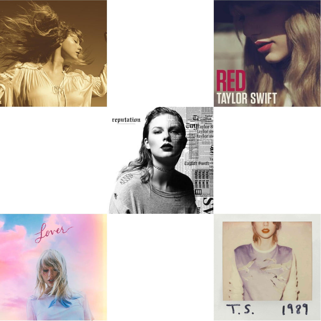 Taylor Swift - Fearless (Taylor's Version) (2CD) & Red & Lover (Deluxe) (Version 4) & 1989 & Reputation