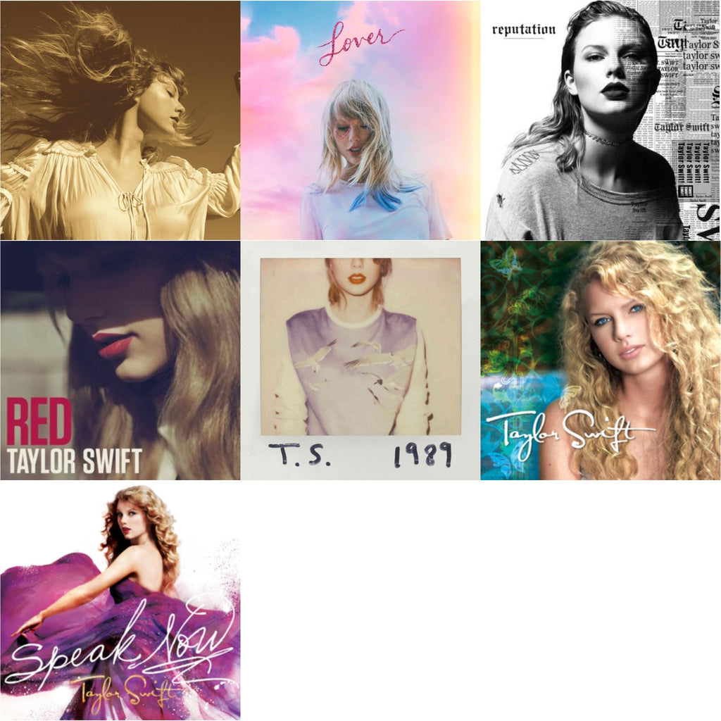 Taylor Swift - Fearless (Taylor's Version) (2CD) & Taylor Swift & Speak Now & Red & Lover (Deluxe) (Version 4) & 1989 & Reputation