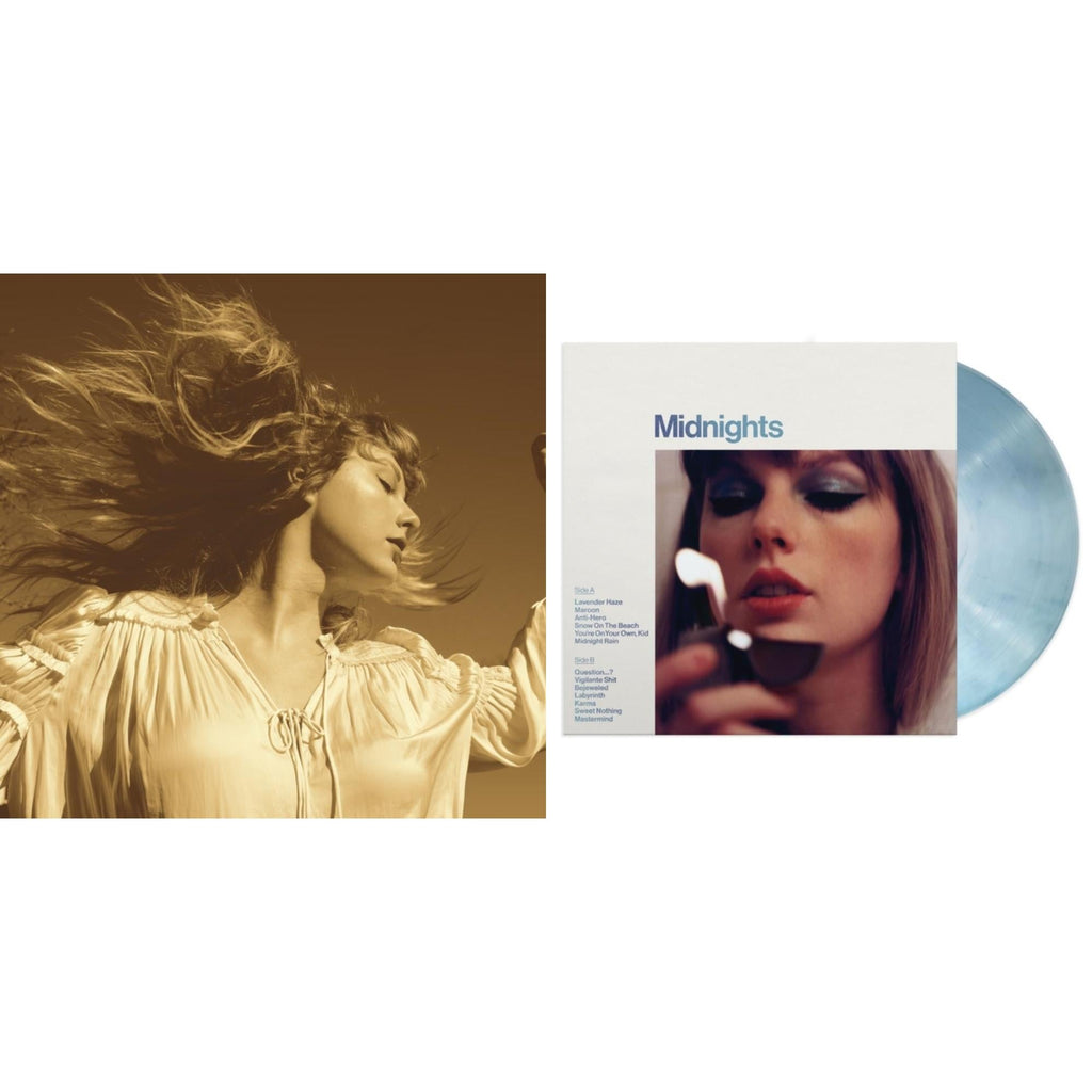 Fearless (Taylor's Version) (Gold Vinyl/3LP) & Midnights (X) (Moonstone Blue LP Vinyl)