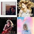 Taylor Swift - Midnights (X) (Blood Moon CD) & Fearless & Speak Now World Tour Live (CD/DVD) & Lover (Deluxe) (Version 1)